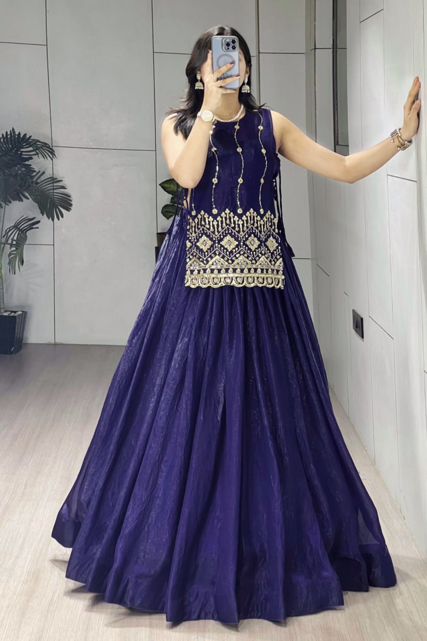 Luxury Fancy Koti Style Lehenga Choli With Heavy Beads Embroidery For Wedding And Festive Wear