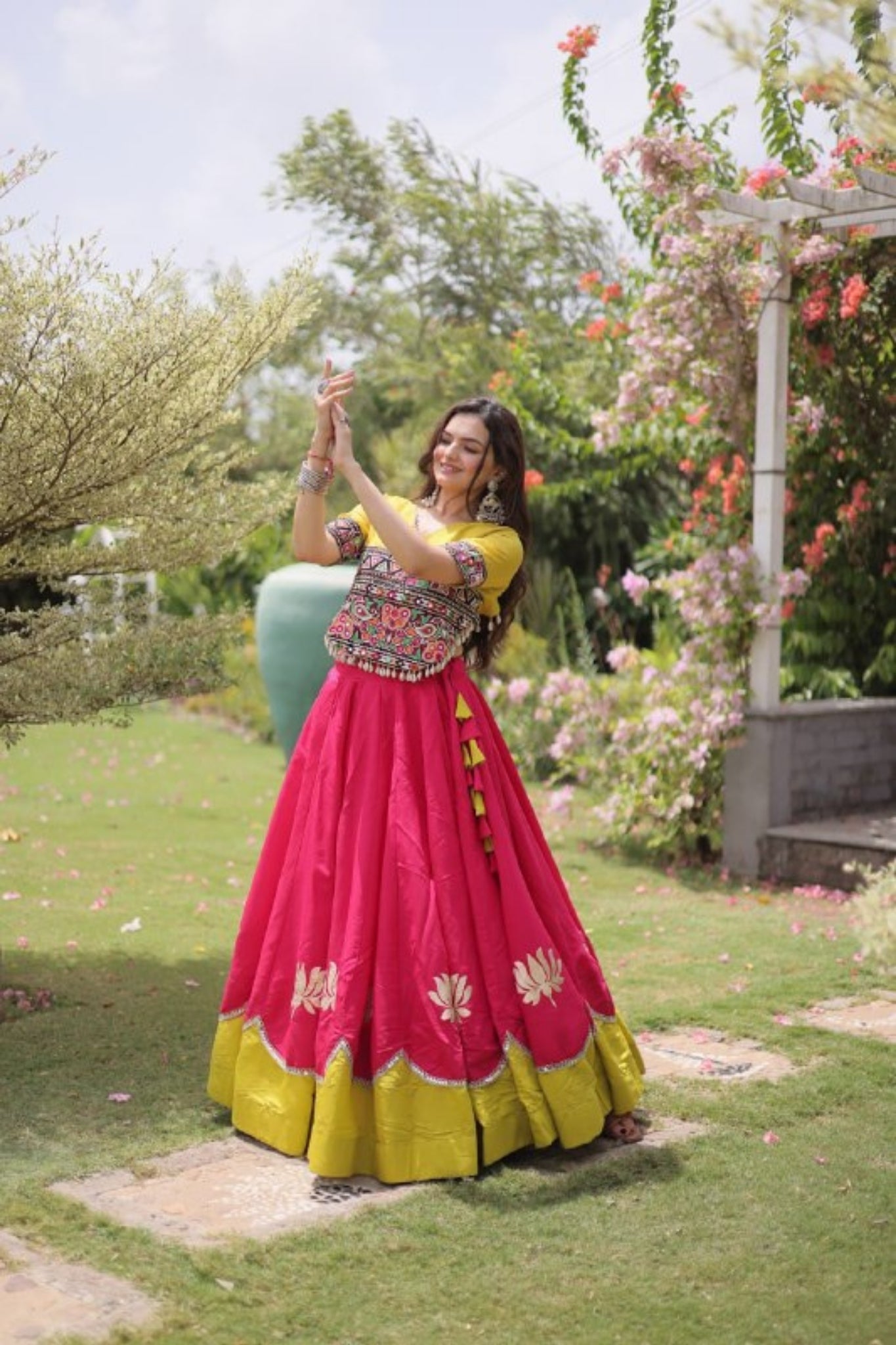 Raasrang Traditional Kutchi Work Lehenga Choli For Navratri
