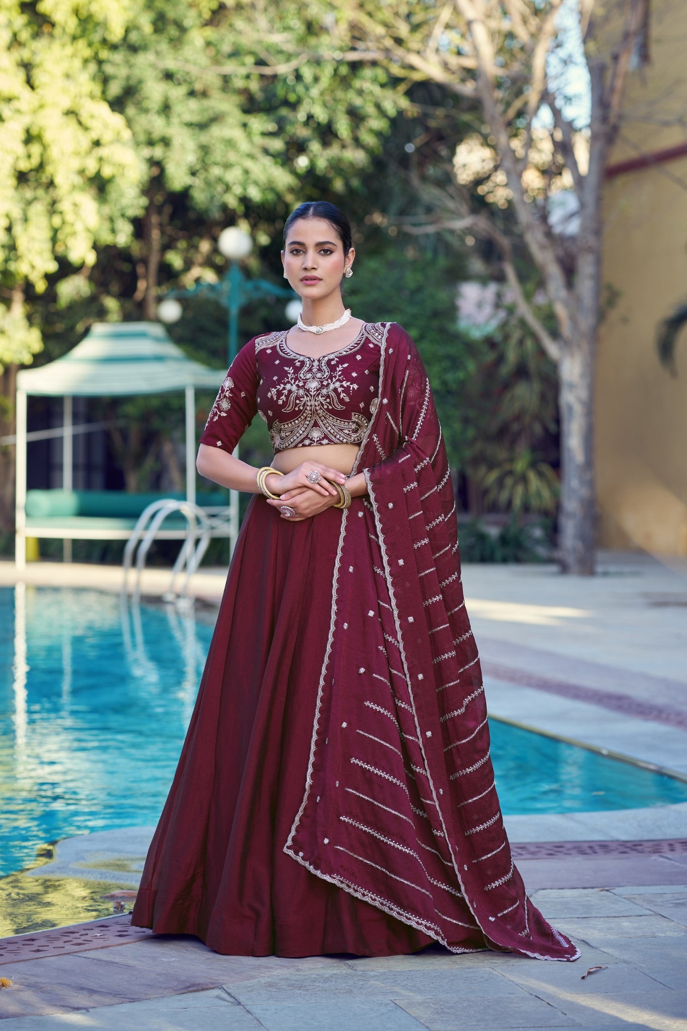 Designer Premium Embroidered Ethnic Lehenga Choli For Wedding