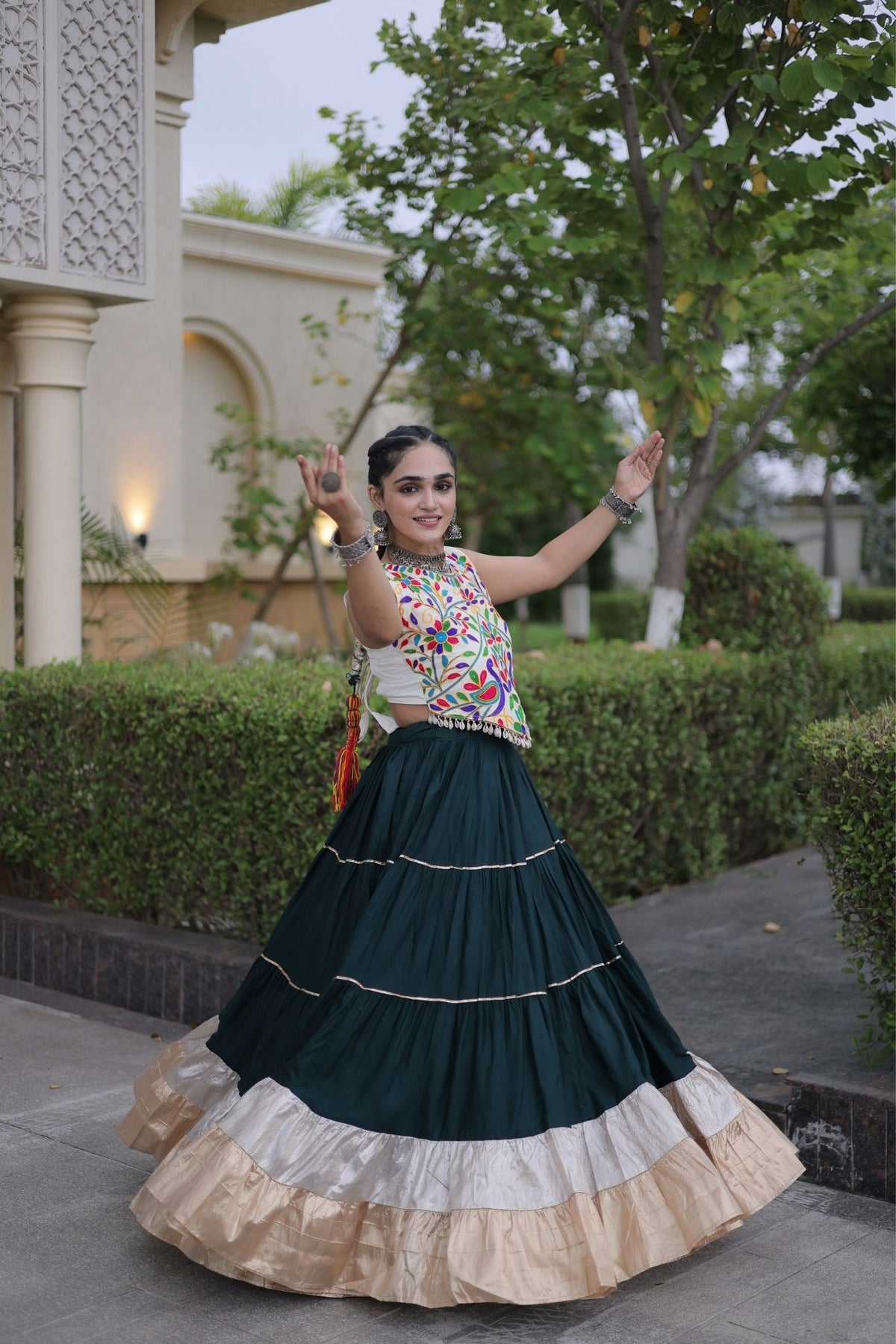 Raasrang Navratri Special Designer Rayon Lehenga Choli