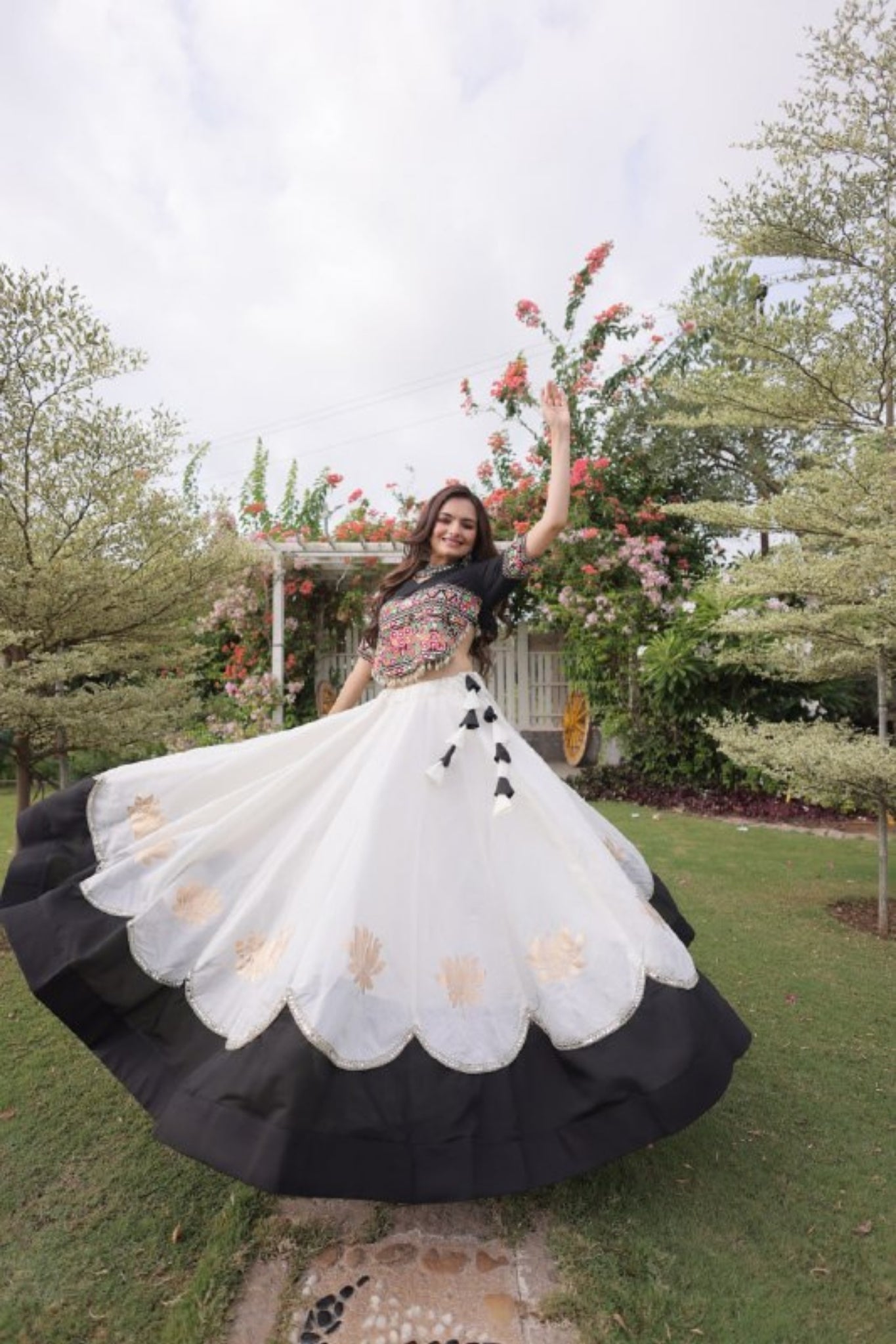 Raasrang Traditional Kutchi Work Lehenga Choli For Navratri