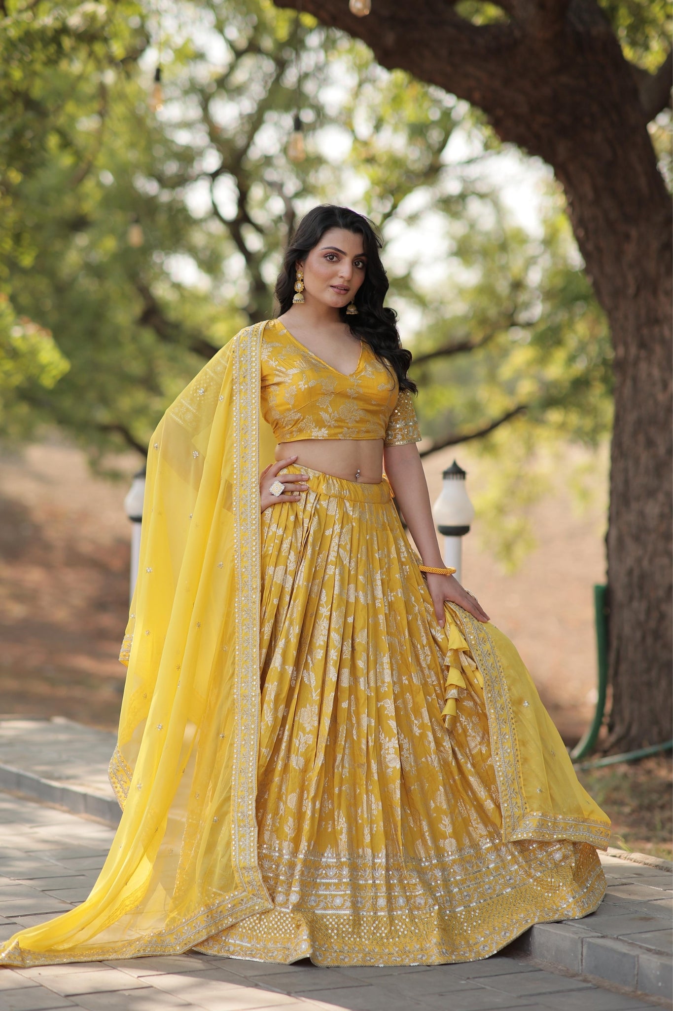 Elevate Your Style with a Designer Jacquard Lehenga Choli