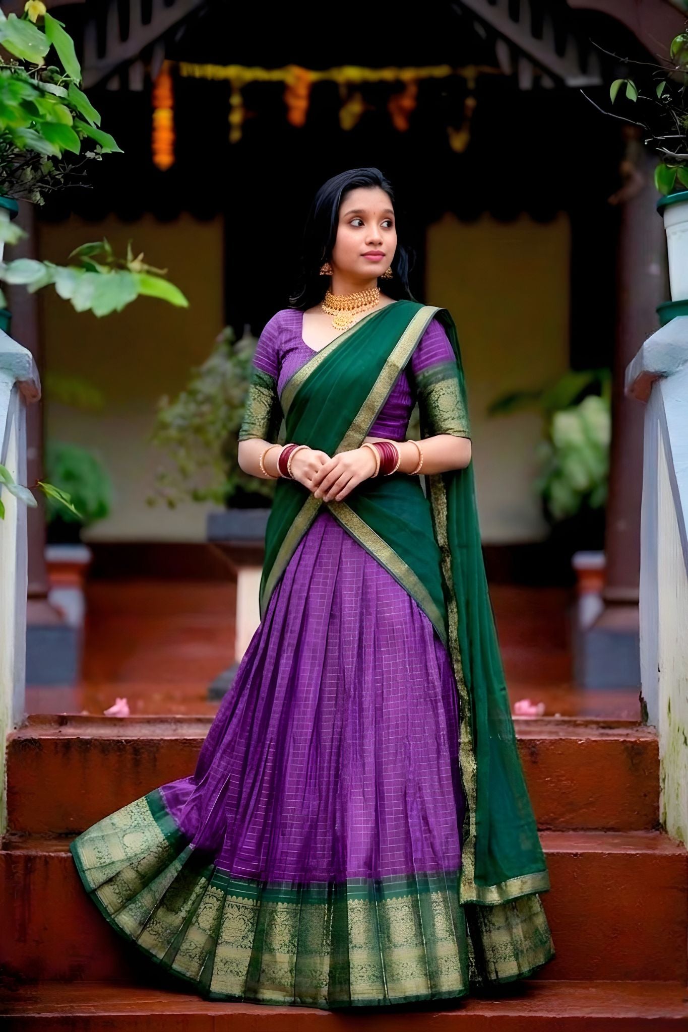 Premium Zari Weaving Work Lehenga Choli