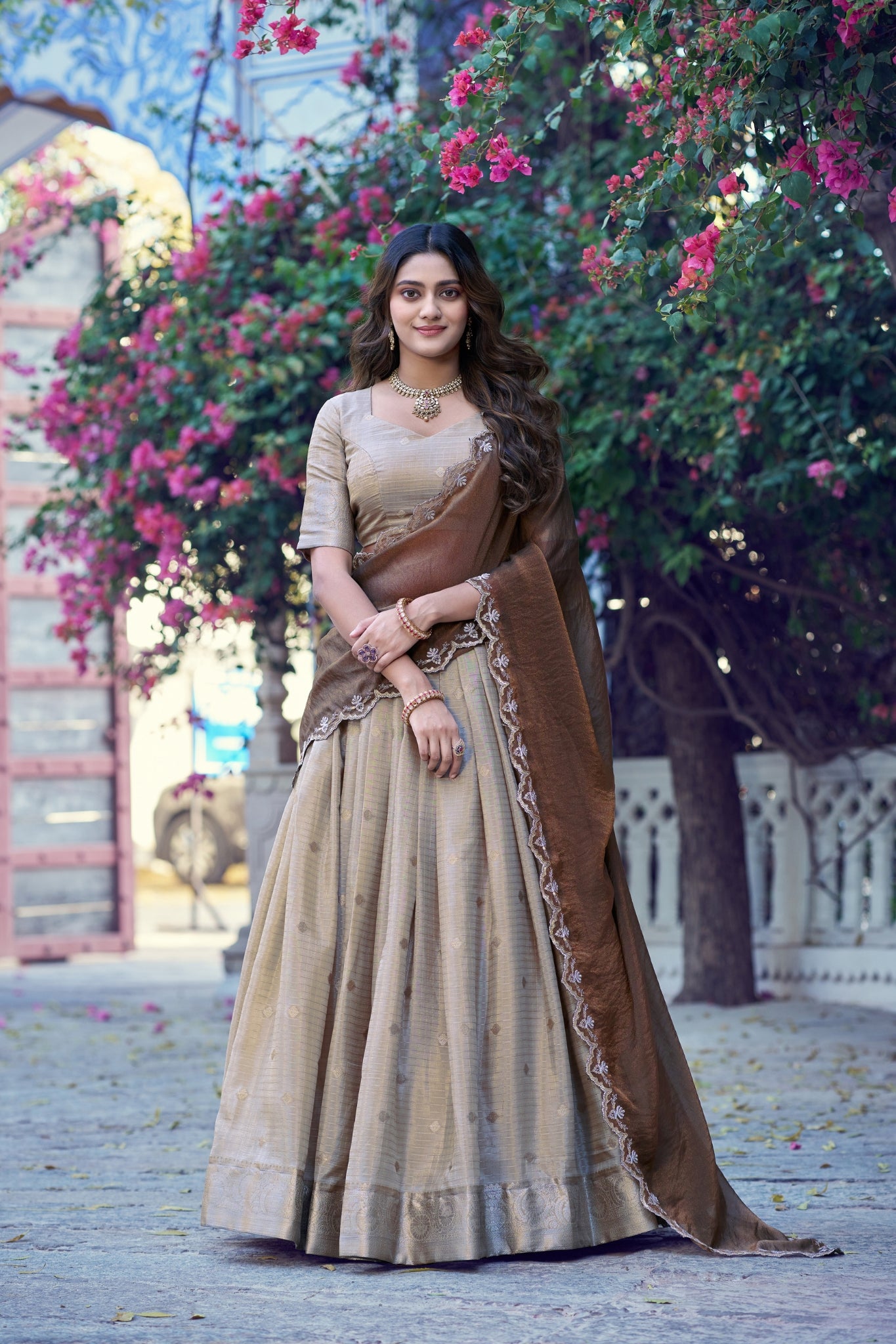 Onam Special Designer Lehenga Choli With Elegant Dupatta