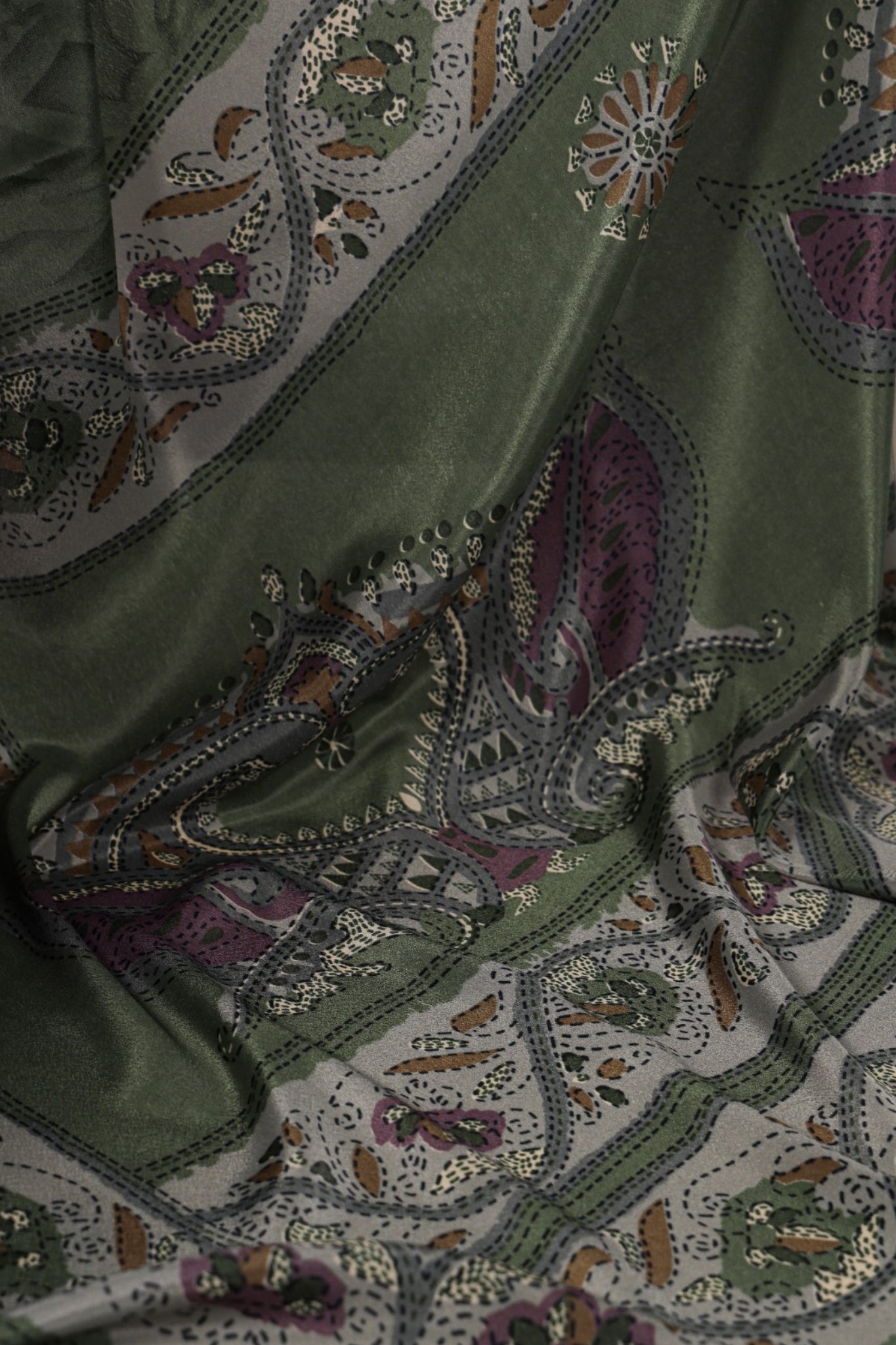 Printed Crepe Saree