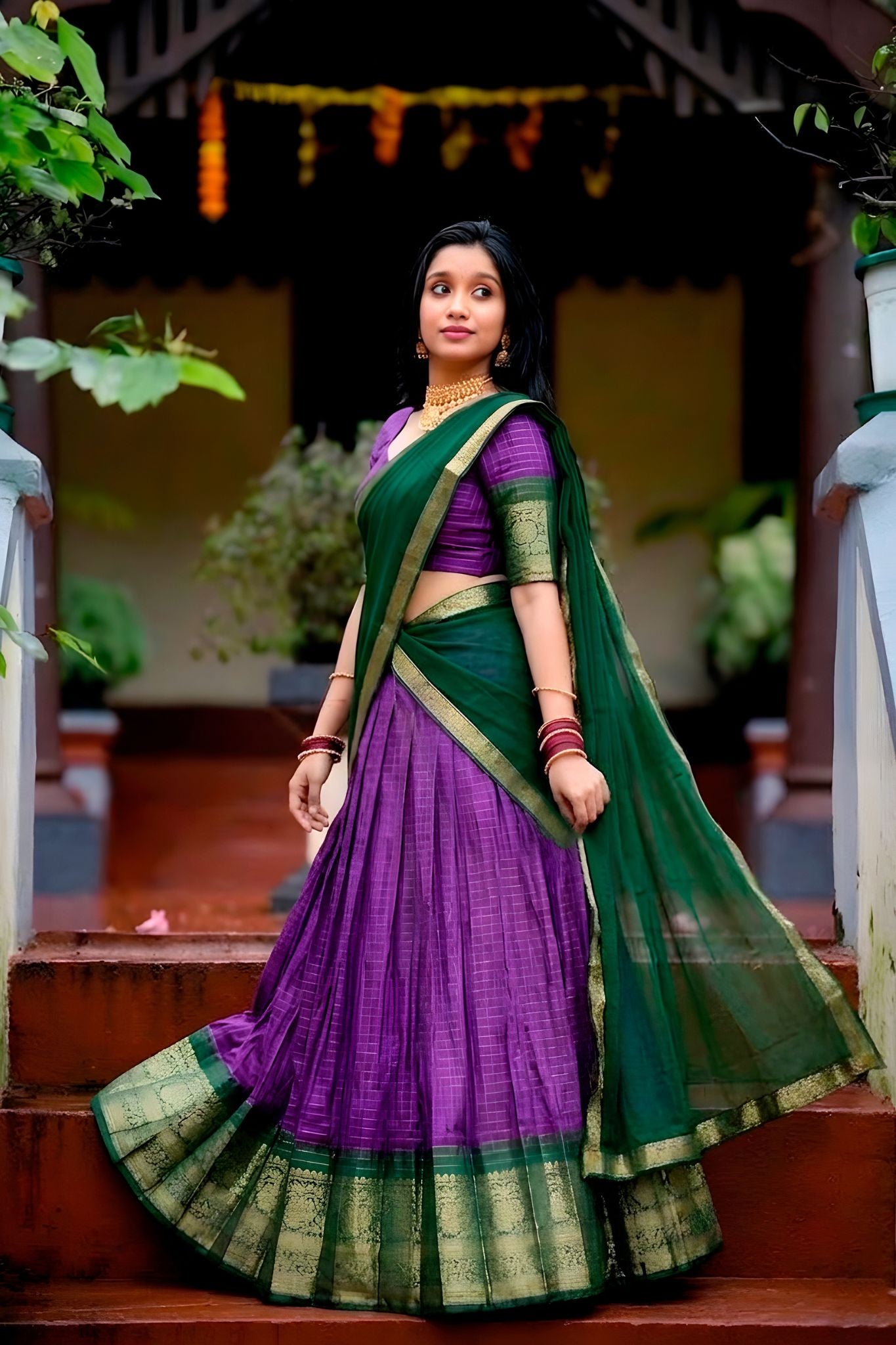 Premium Zari Weaving Work Lehenga Choli