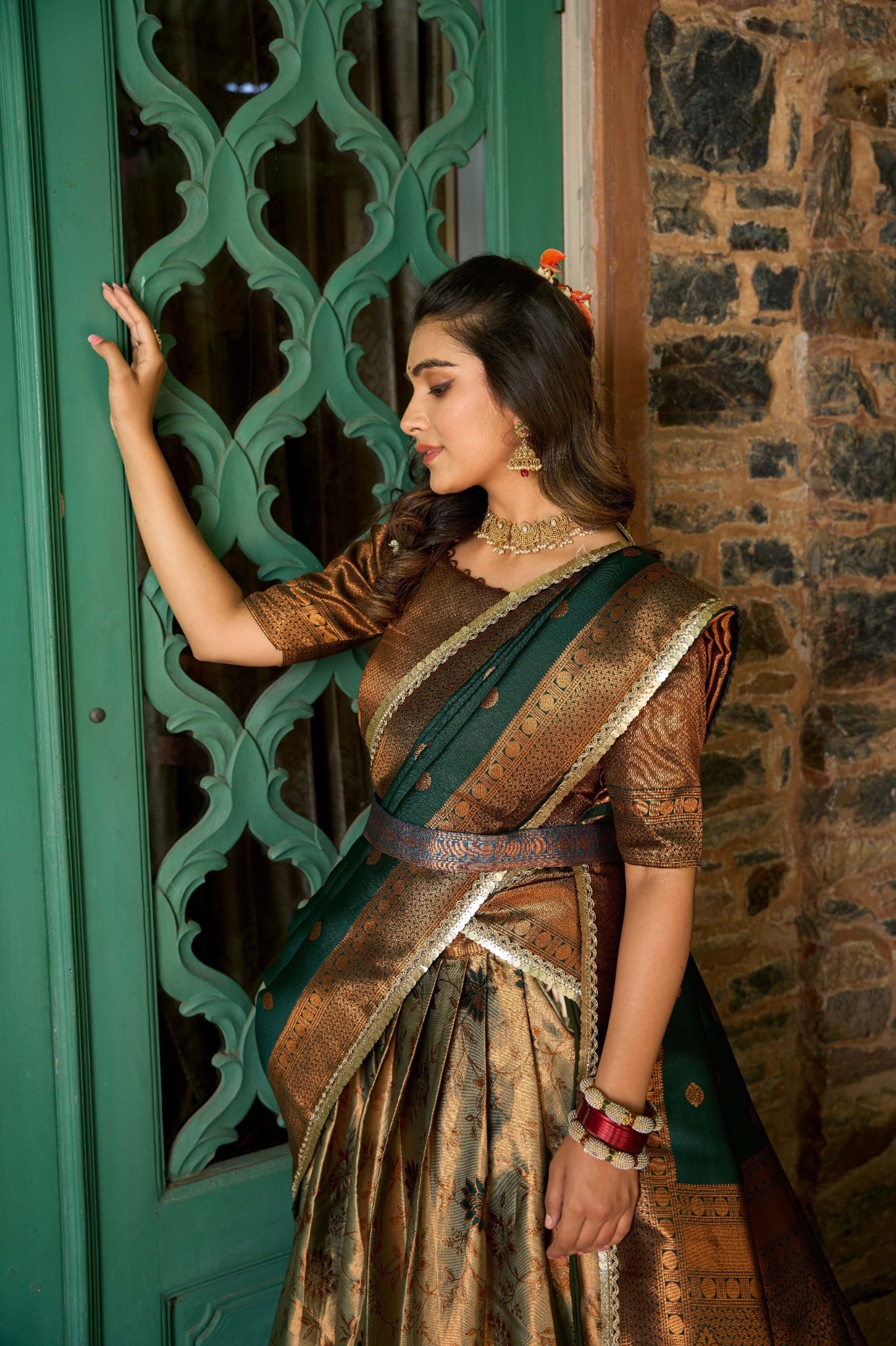Elegant Perfectly Crafted Jacquard Silk Lehenga Choli