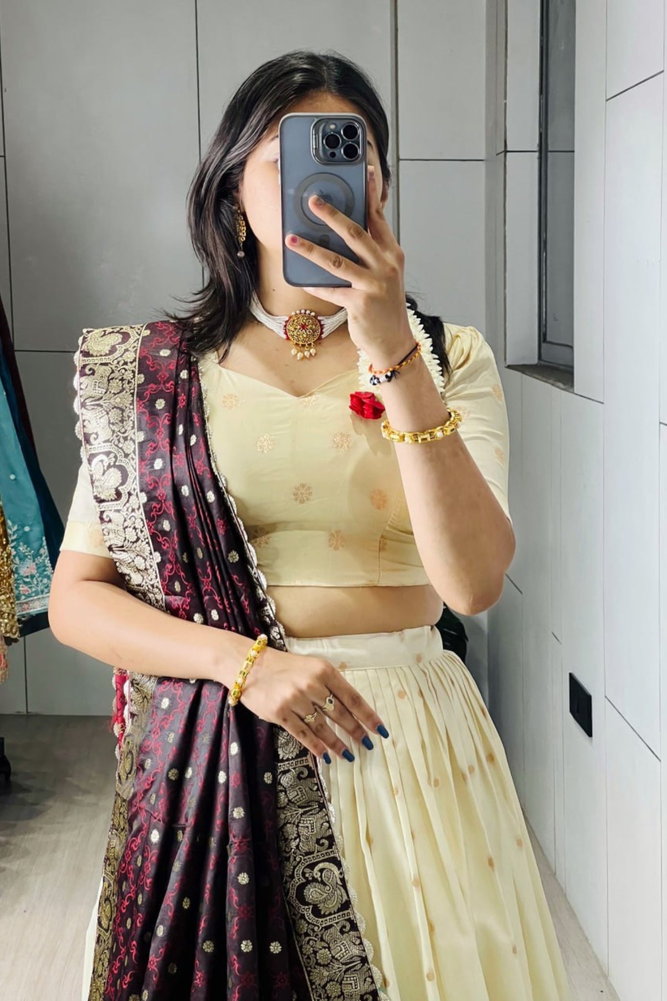 Royal Classical Paithani Silk Lehenga Choli With Iconic Zari Dupatta For Wedding And Festive Wear