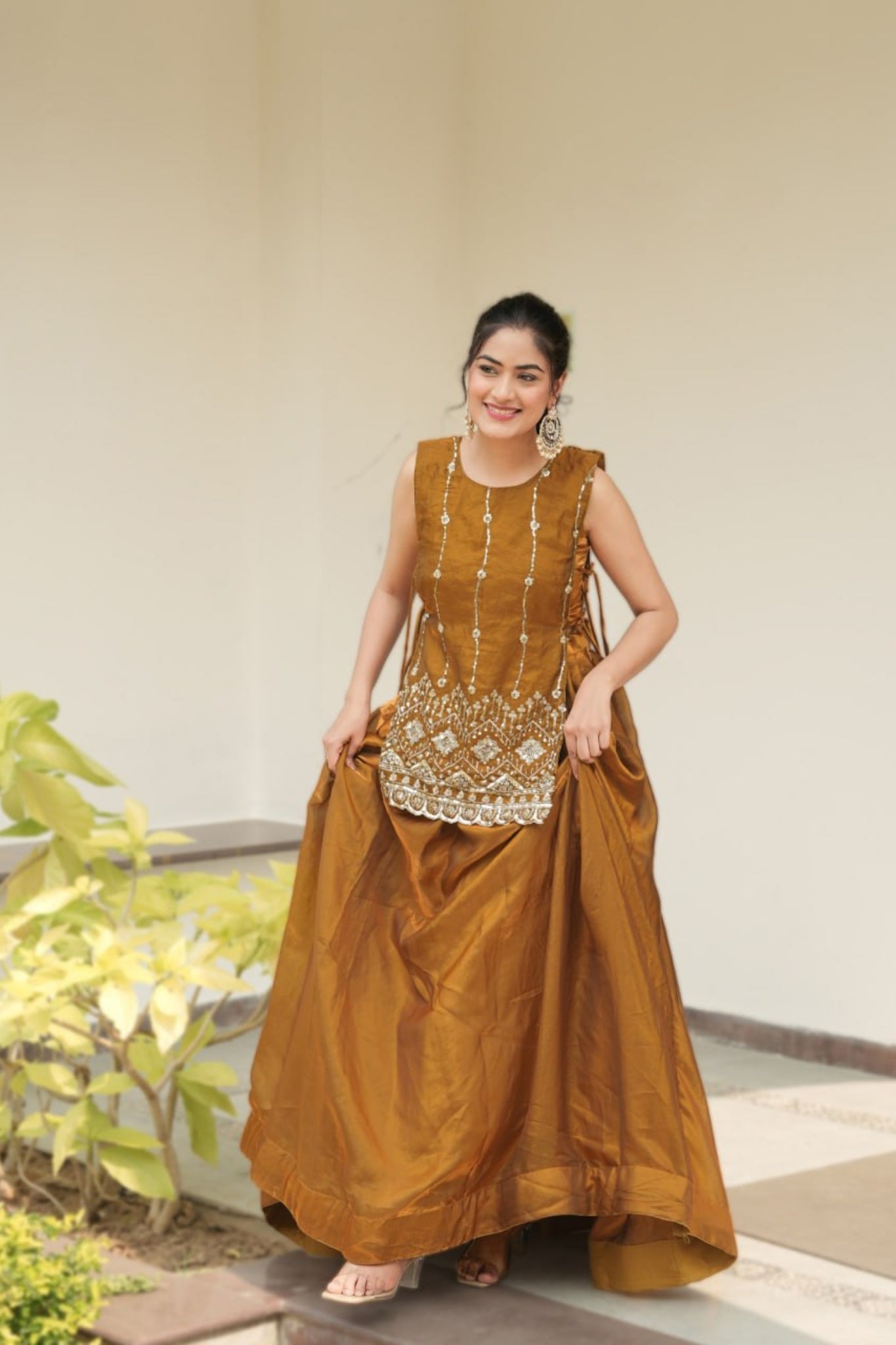Luxury Fancy Koti Style Lehenga Choli With Heavy Beads Embroidery For Wedding And Festive Wear