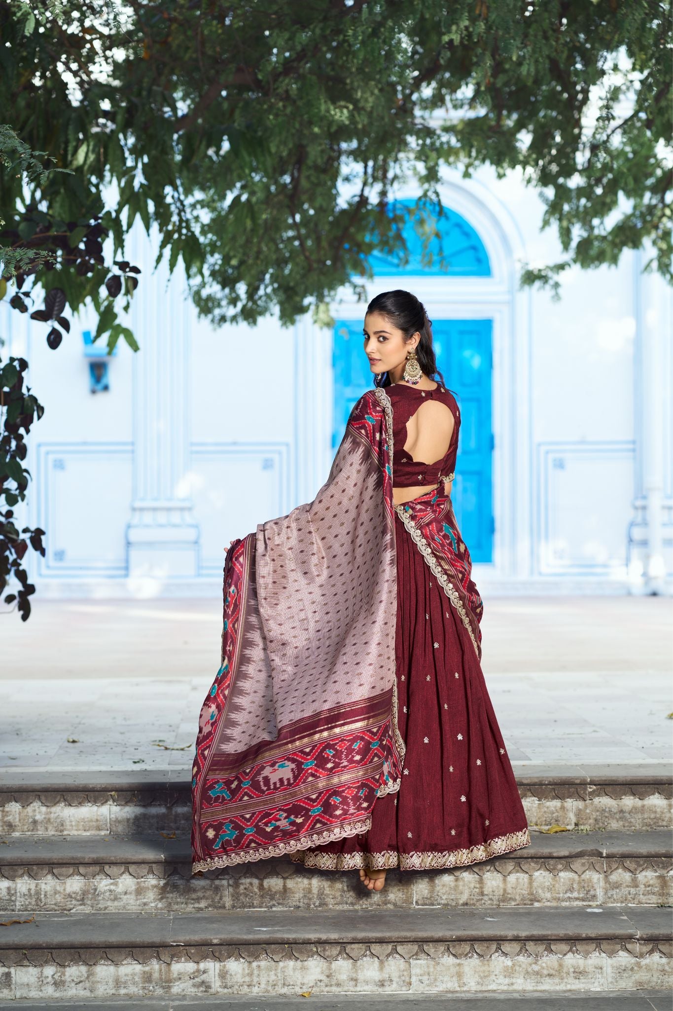Premium Vichitra Silk Lehenga Choli For Women With Dupatta