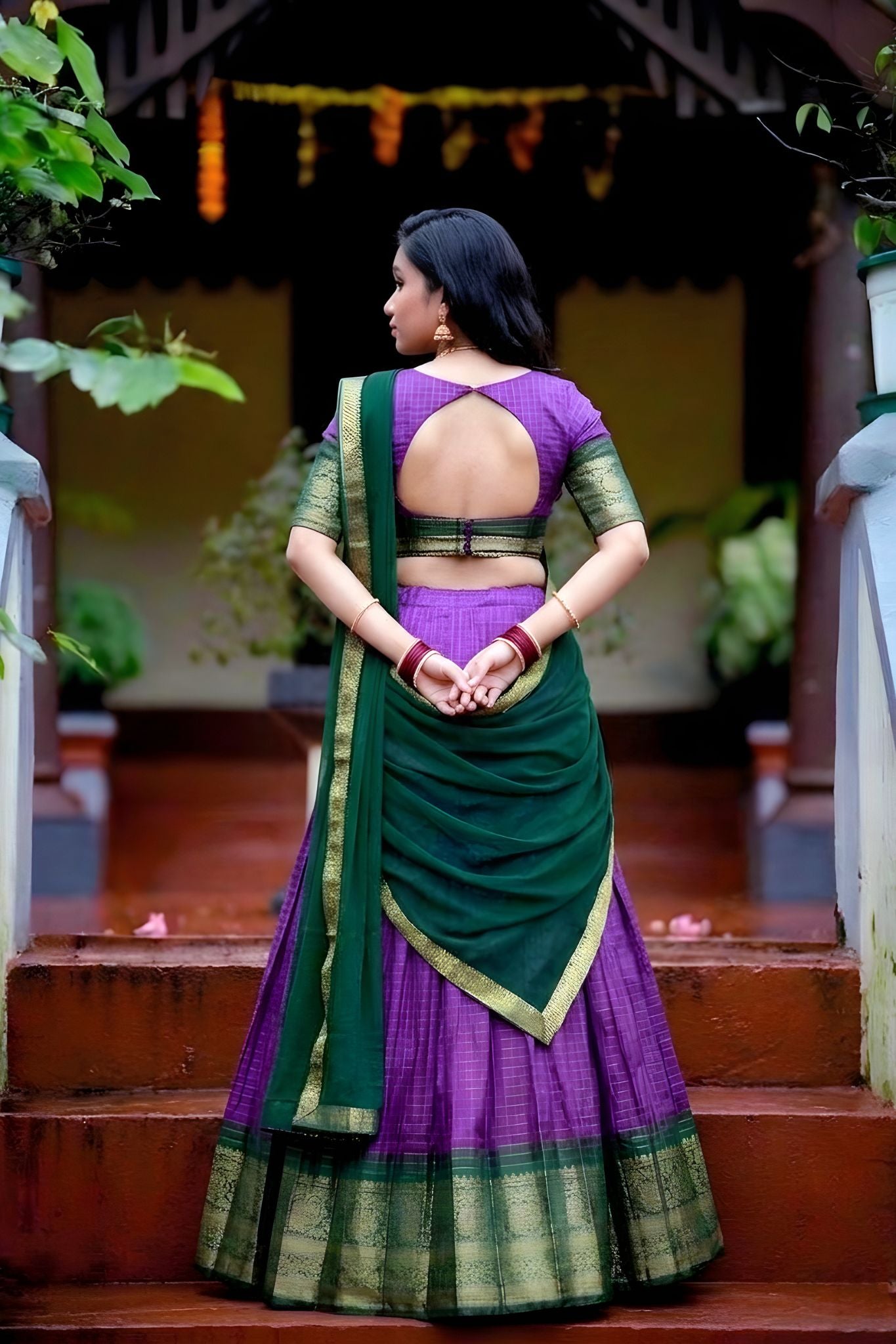 Premium Zari Weaving Work Lehenga Choli
