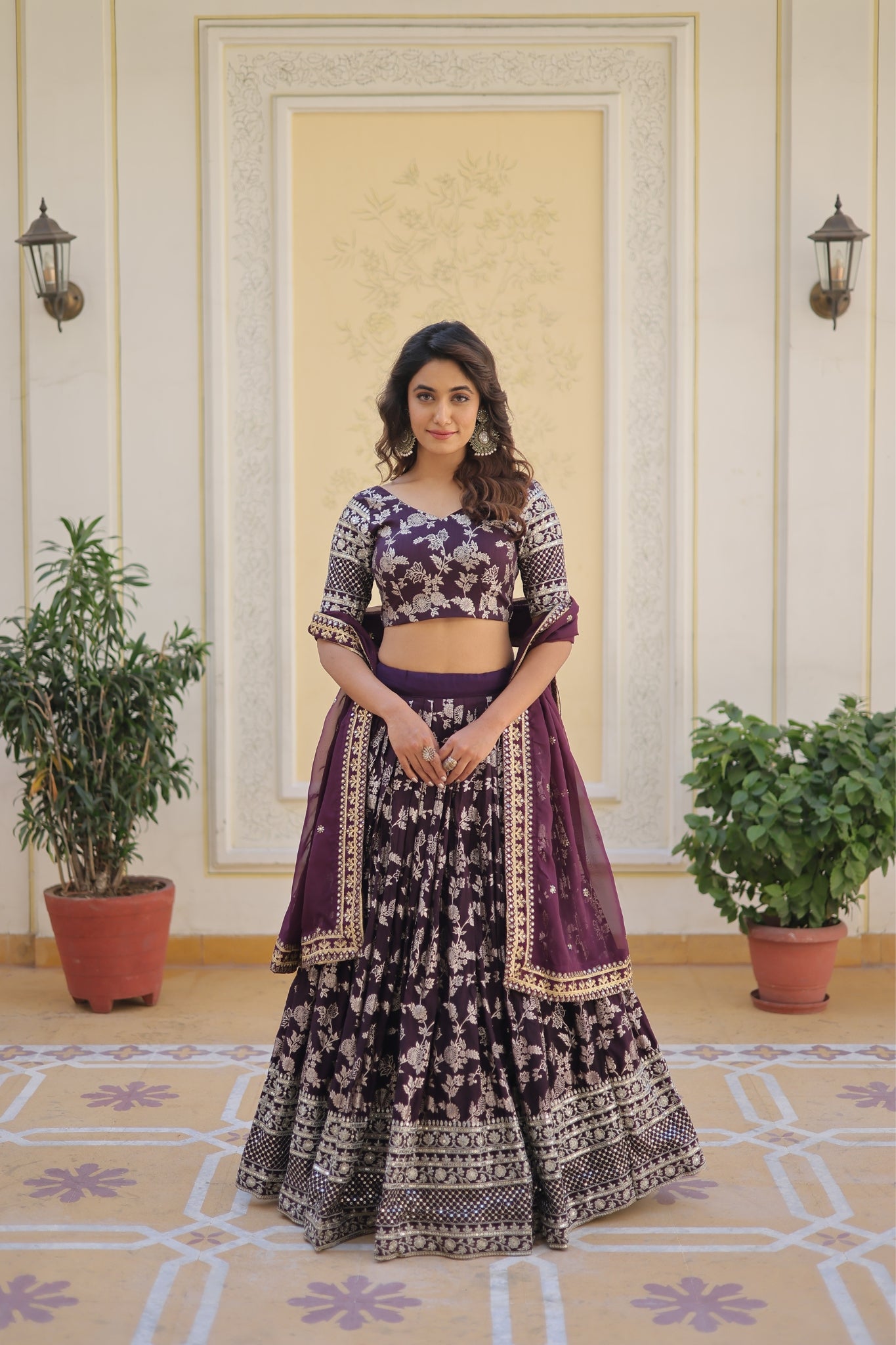 Elevate Your Style with a Designer Jacquard Lehenga Choli