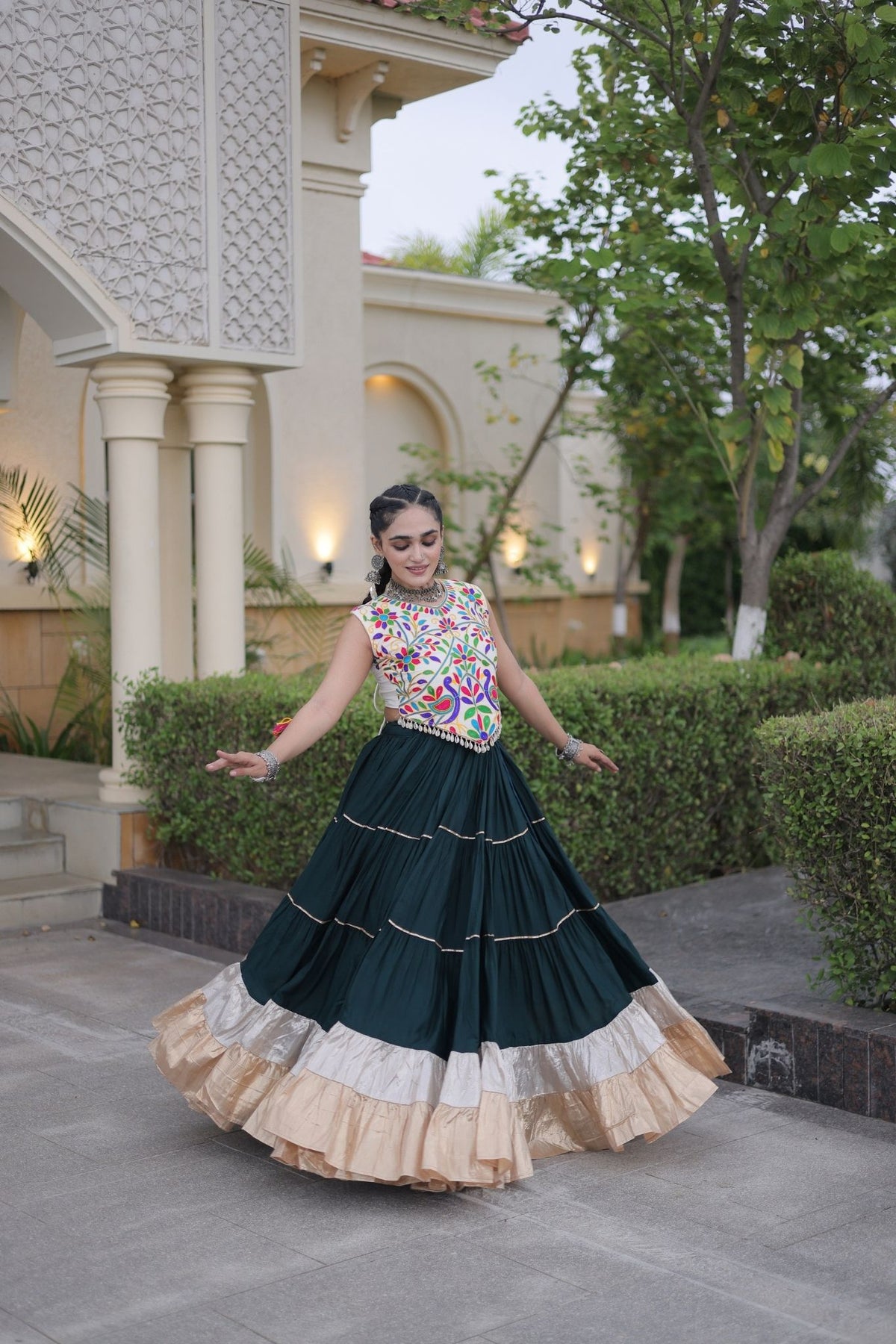 Raasrang Navratri Special Designer Rayon Lehenga Choli