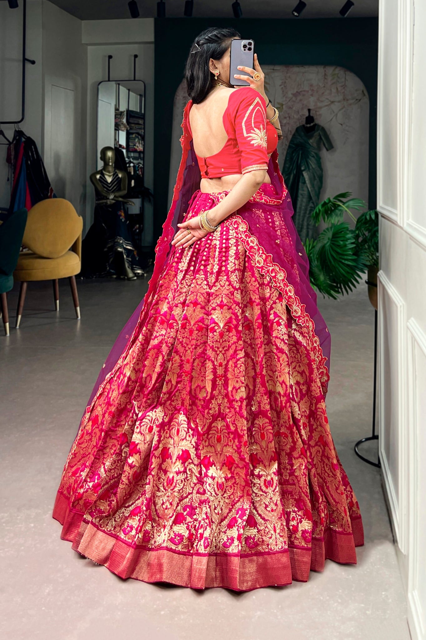 Designer Premium Jacquard Silk Lehenga Choli For Wedding