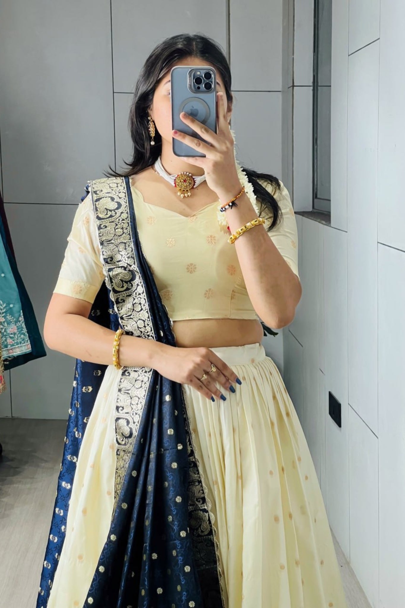 Royal Classical Paithani Silk Lehenga Choli With Iconic Zari Dupatta For Wedding And Festive Wear