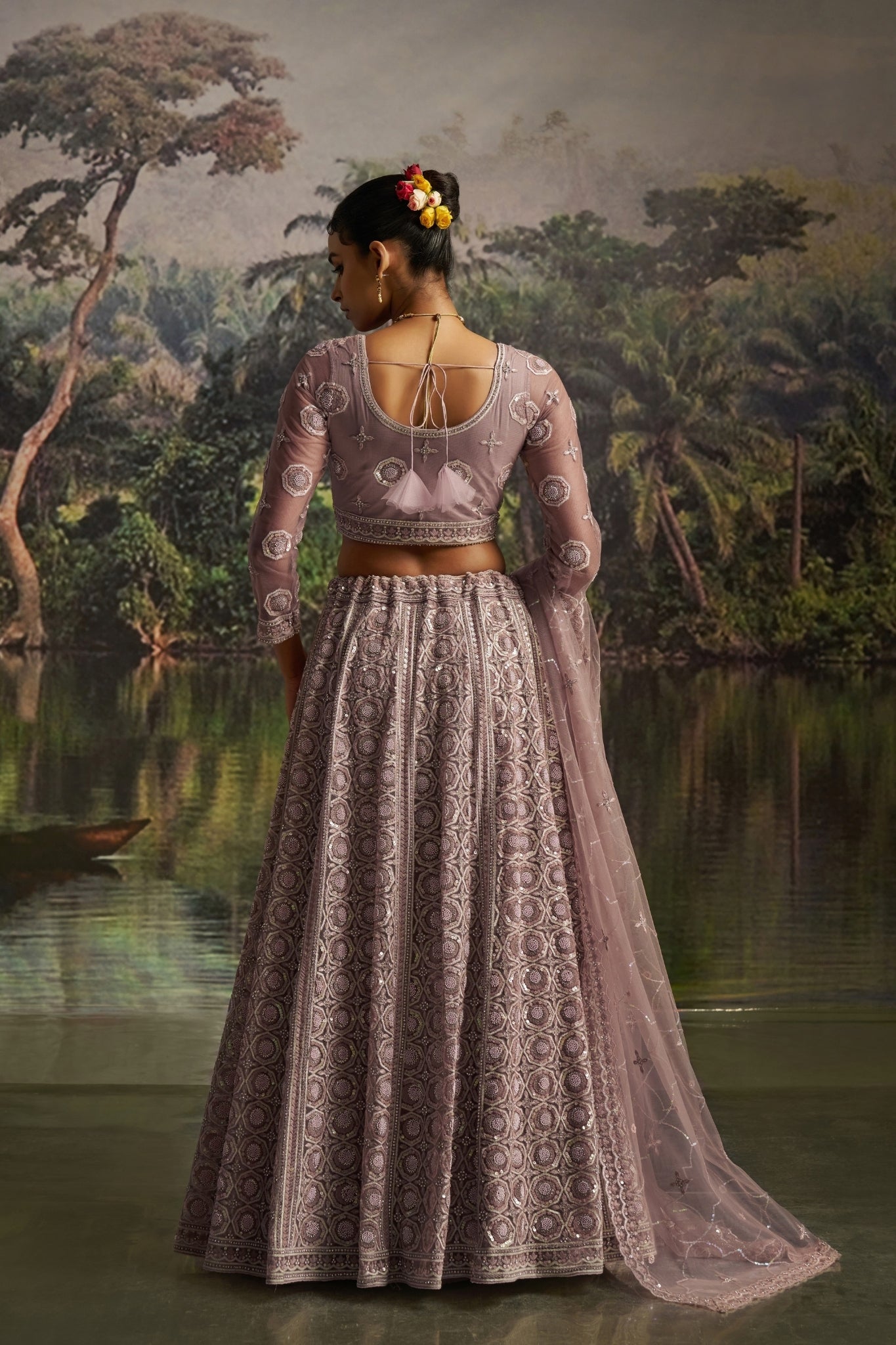 Luxury Soft Net Lehenga With Swarovski And Heavy Embroidery