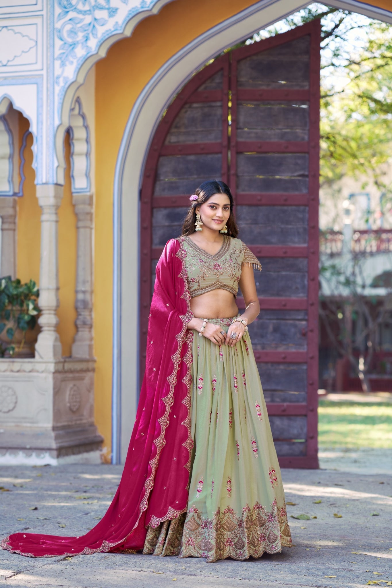 Star Georgette Lehenga Choli Set For Women