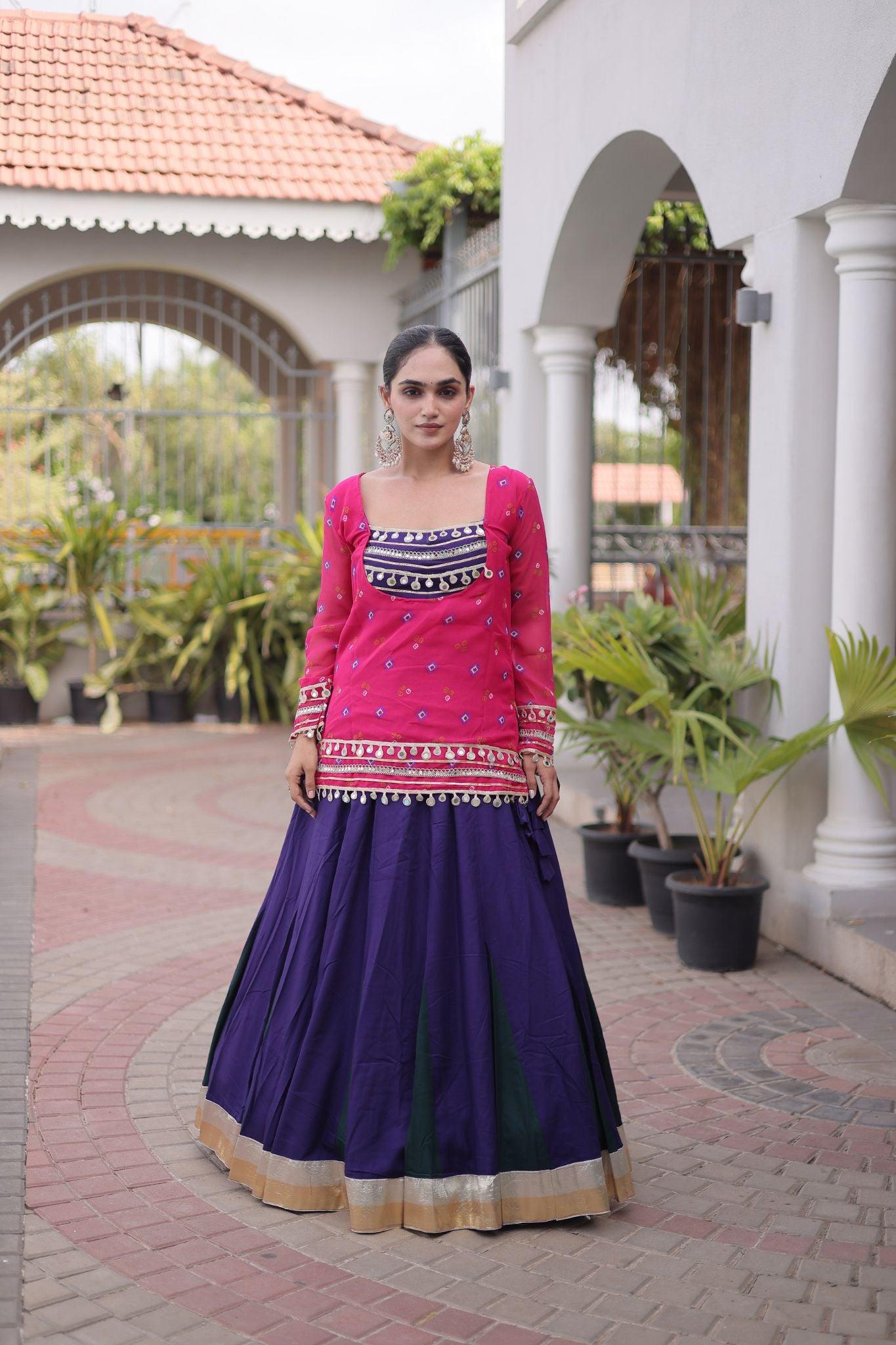 Raasrang Special Navratri Designer Lehenga Choli With Bandhani Printed Jacket For Women