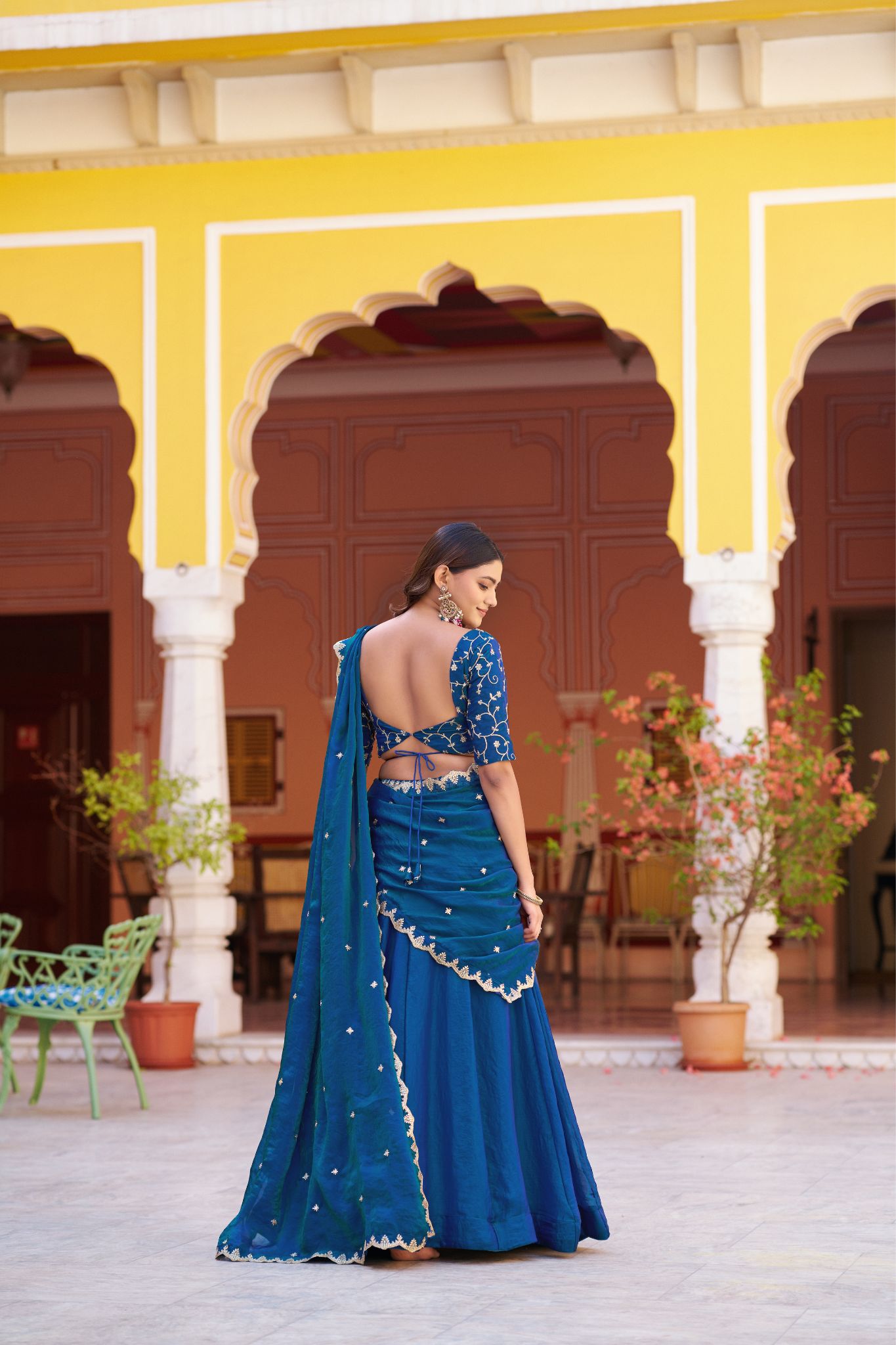 Premium Fendi Silk Lehenga Choli with Sequins & Thread Embroidery Work | Designer Festive & Wedding Wear for Women