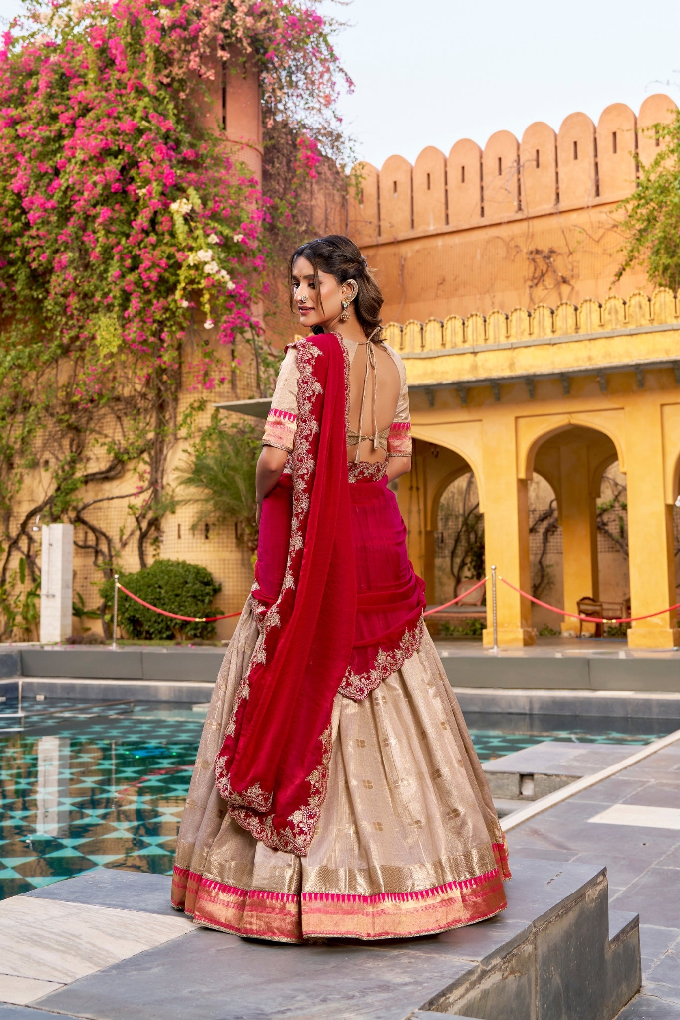 Royal Designer Wedding And Festive Wear Paithani Lehenga Choli Set For Women