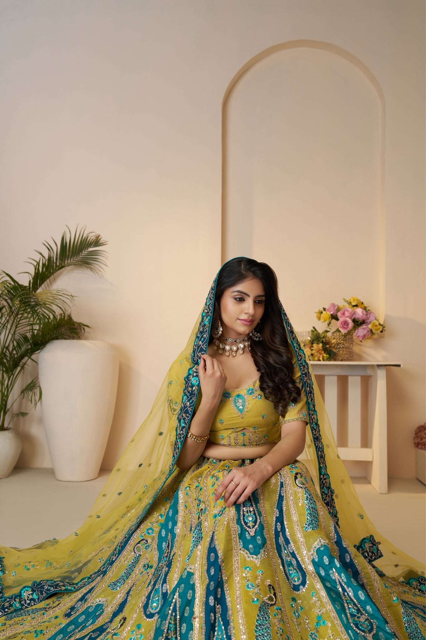 Perfect Wedding Designer Banarasi Silk Lehenga Choli Set