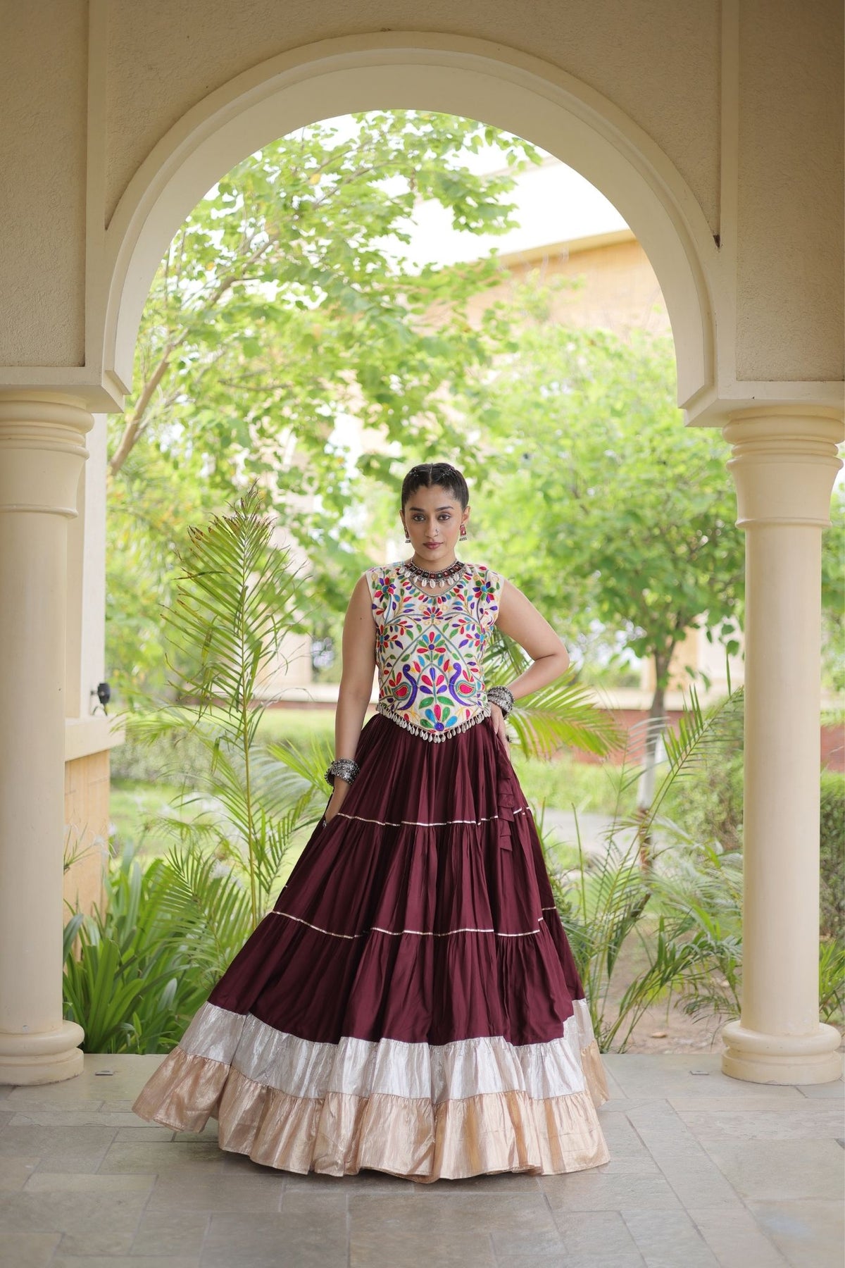 Raasrang Navratri Special Designer Rayon Lehenga Choli