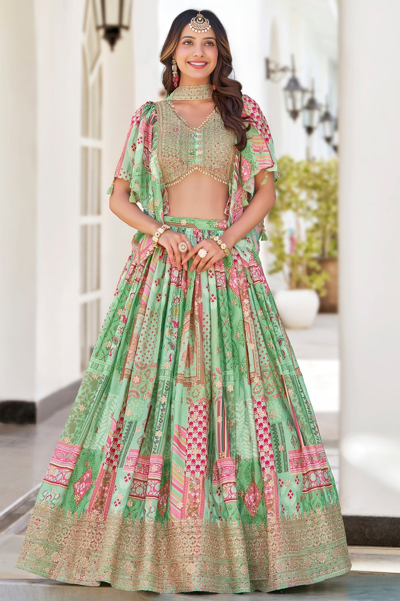 Ethereal Elegance Designer Wedding Lehenga Choli Set