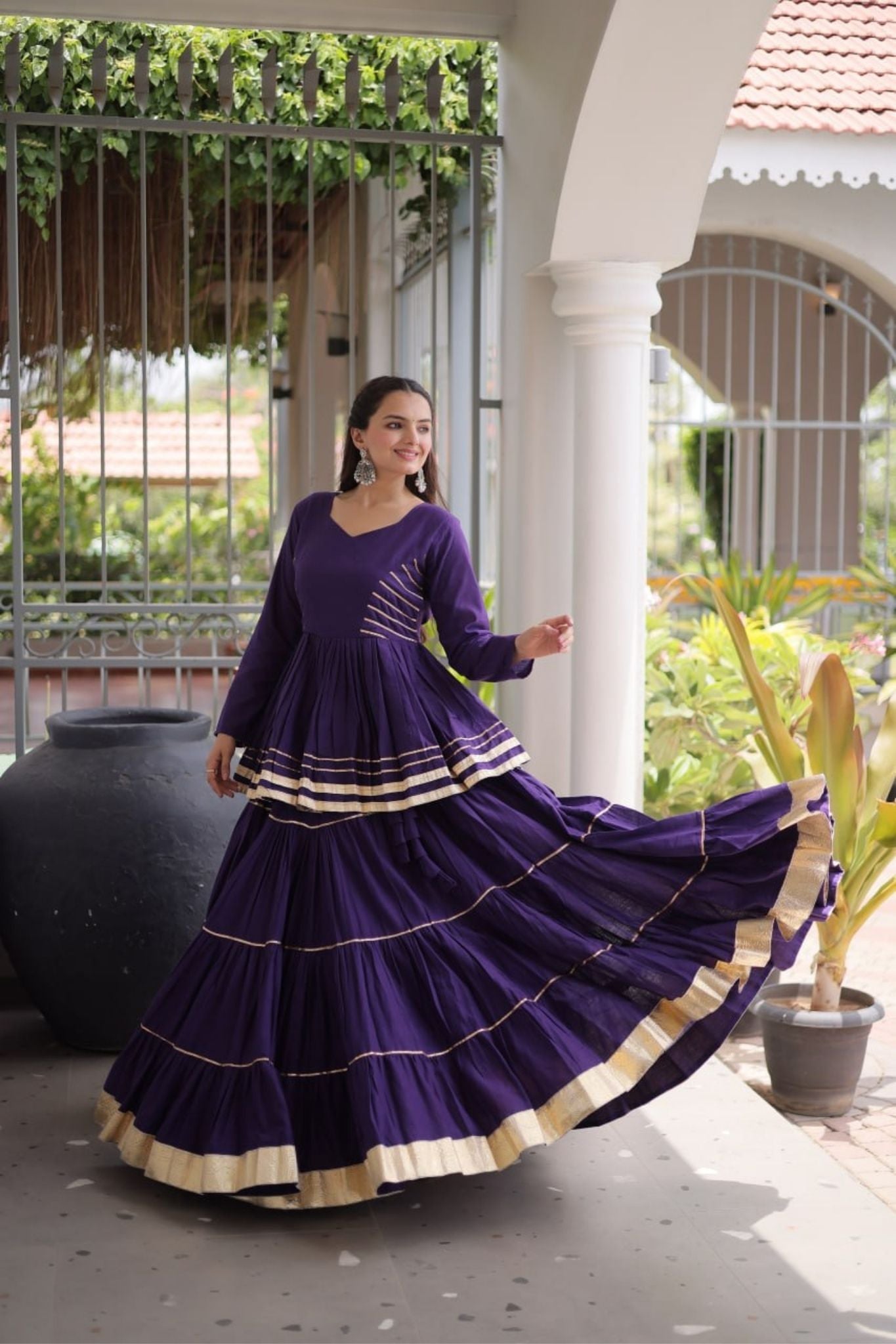 Raasrang Traditional Navratri Special Beautiful Cotton Lehenga Choli