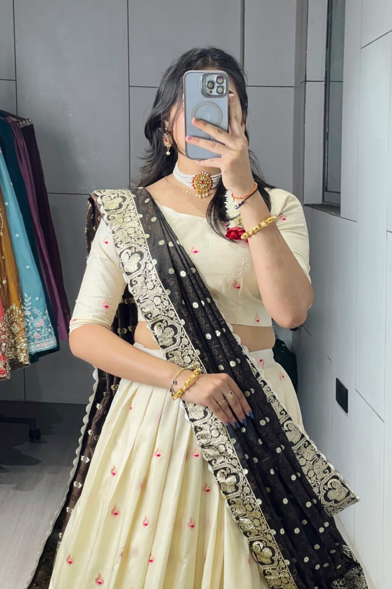 Royal Paithani Silk Lehenga Choli With Iconic Zari Dupatta For Wedding And Festive Wear