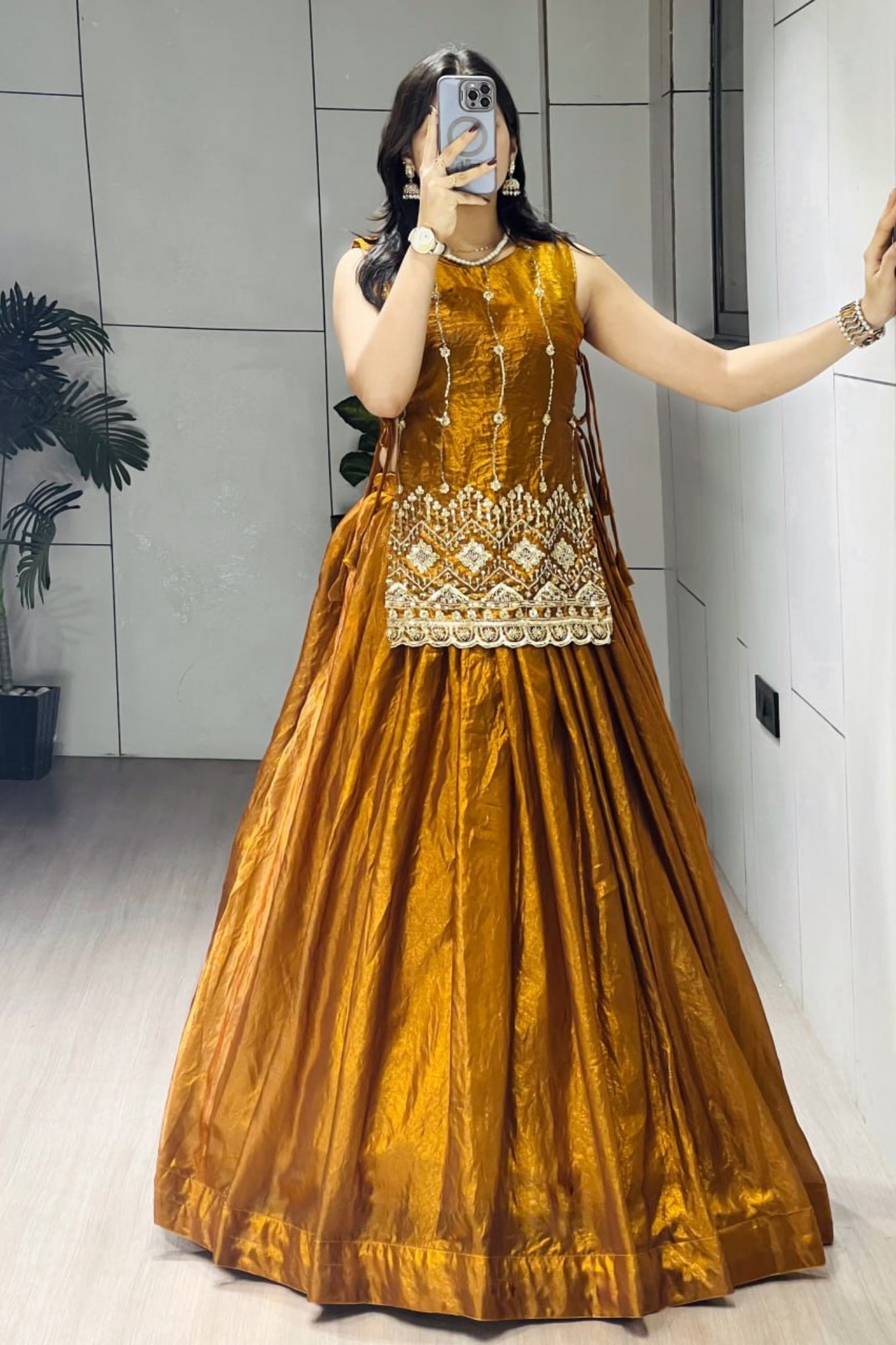 Luxury Fancy Koti Style Lehenga Choli With Heavy Beads Embroidery For Wedding And Festive Wear