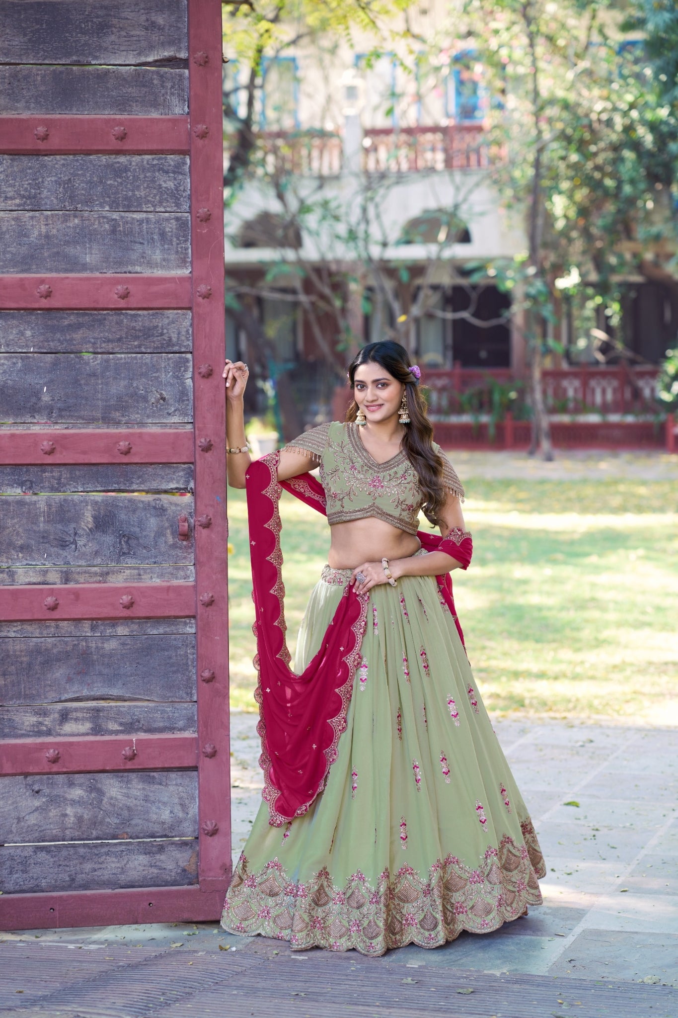 Star Georgette Lehenga Choli Set For Women