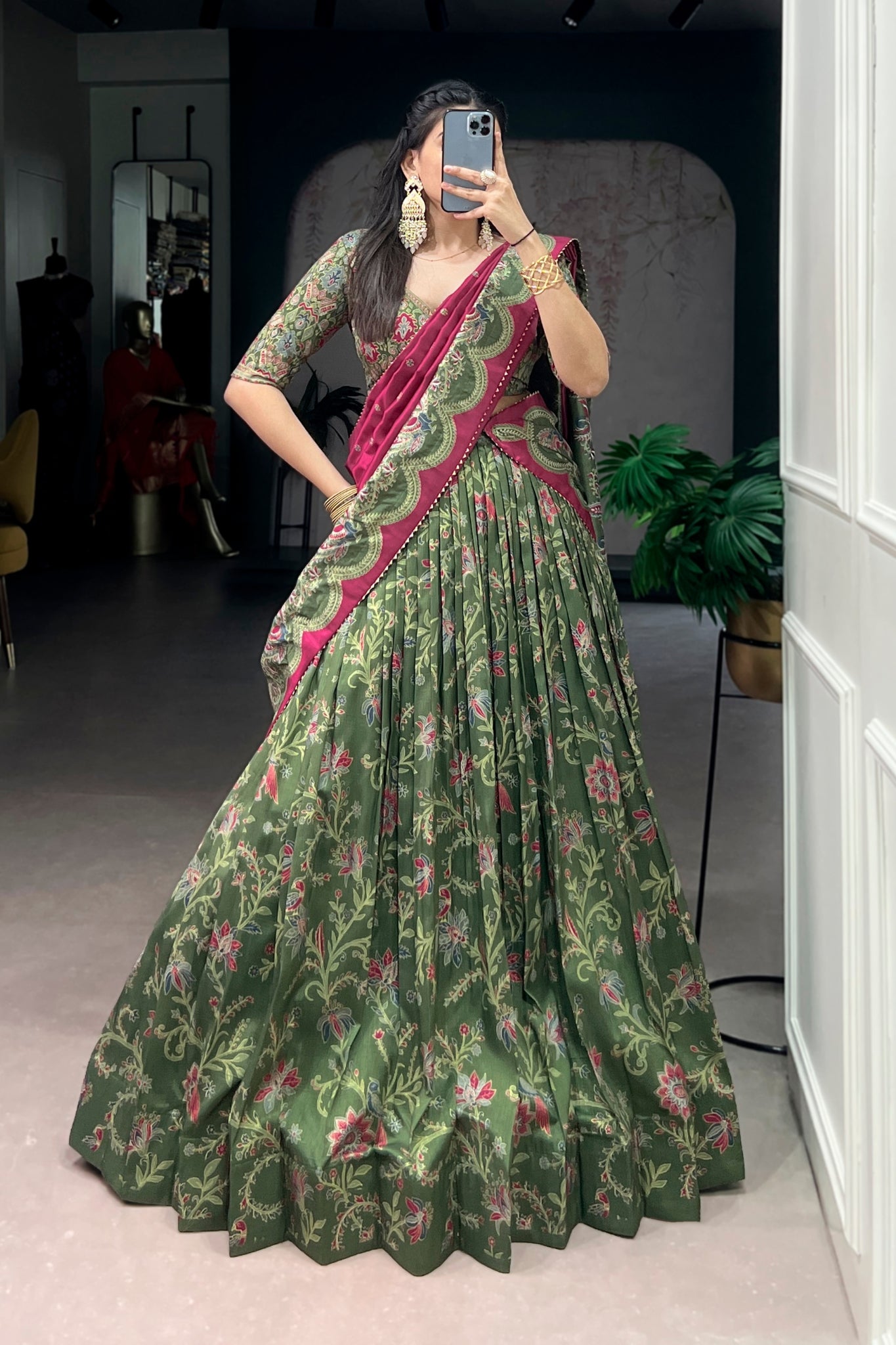Premium Tasar Silk Lehenga Choli For Women