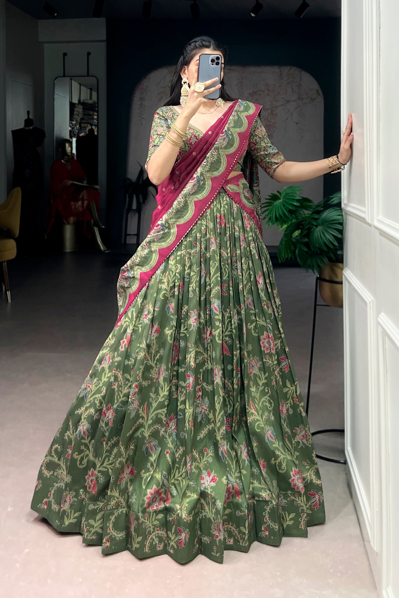Premium Tasar Silk Lehenga Choli For Women