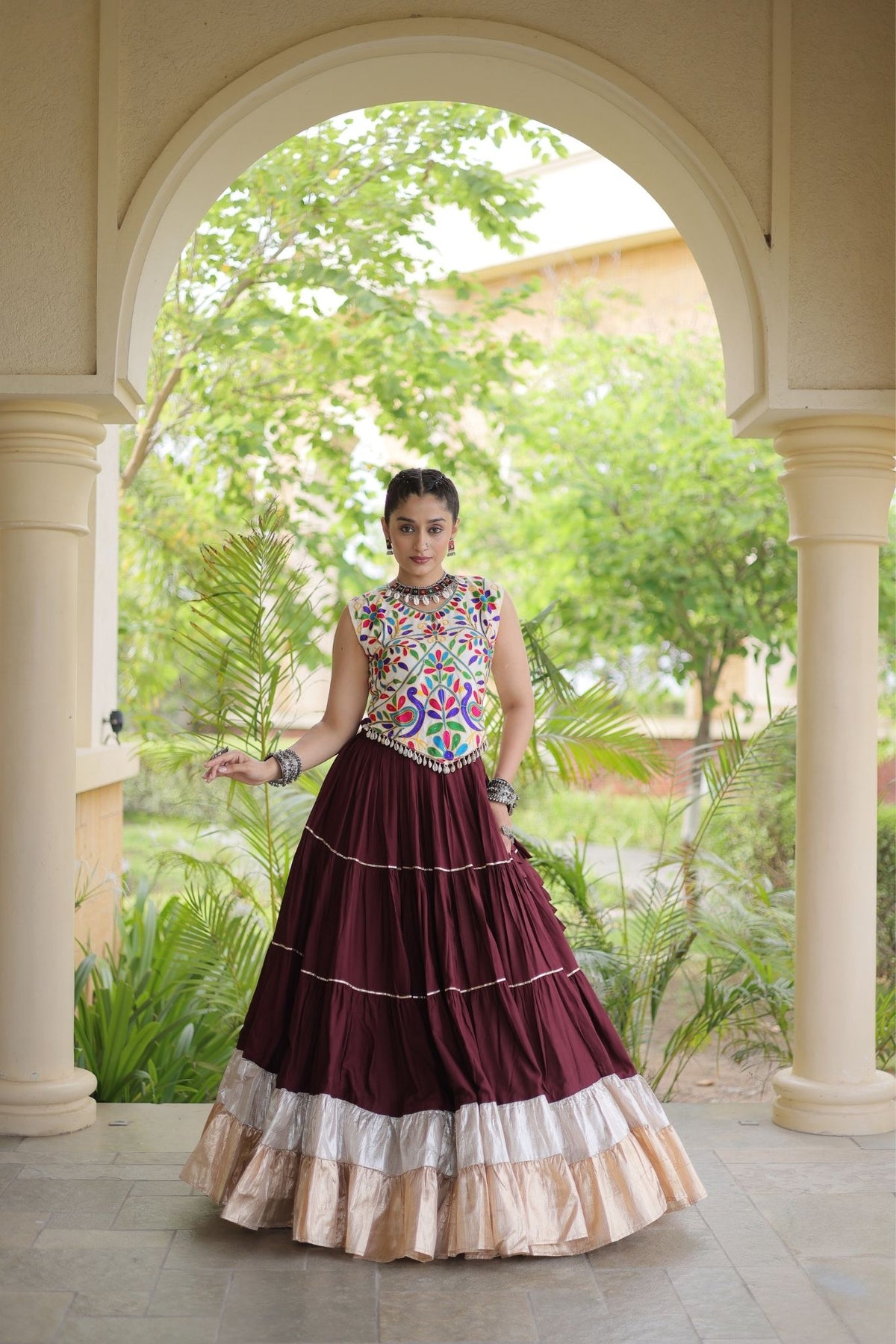 Raasrang Navratri Special Designer Rayon Lehenga Choli
