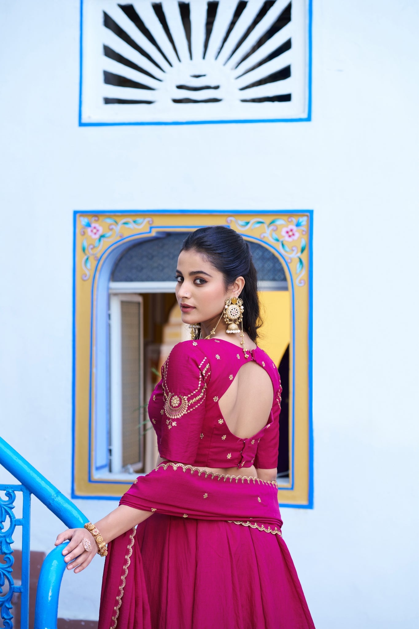 Designer Silk Lehenga Choli For Women With Sequins Thread Embroidery Dupatta