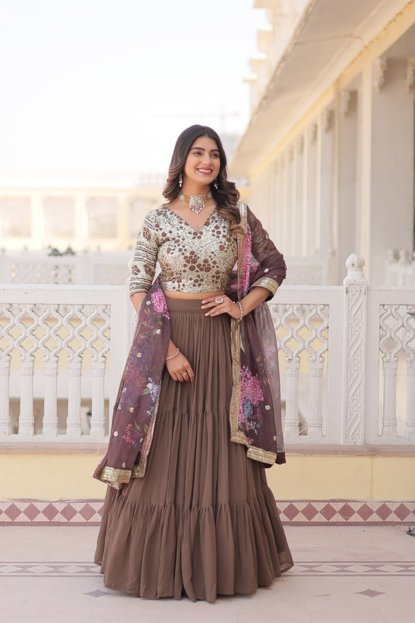 Traditional Flaired Lehenga Choli For Women