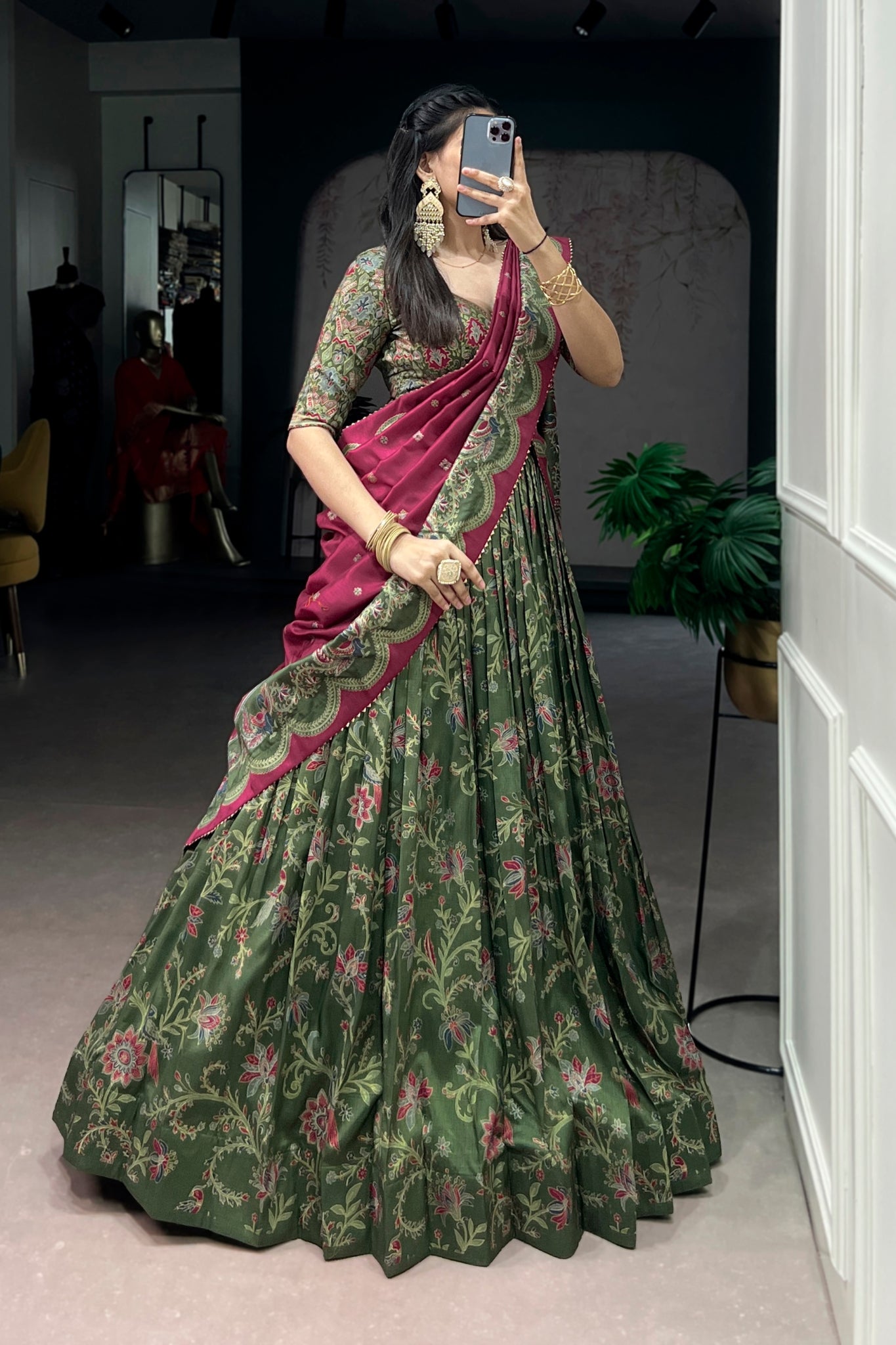 Premium Tasar Silk Lehenga Choli For Women