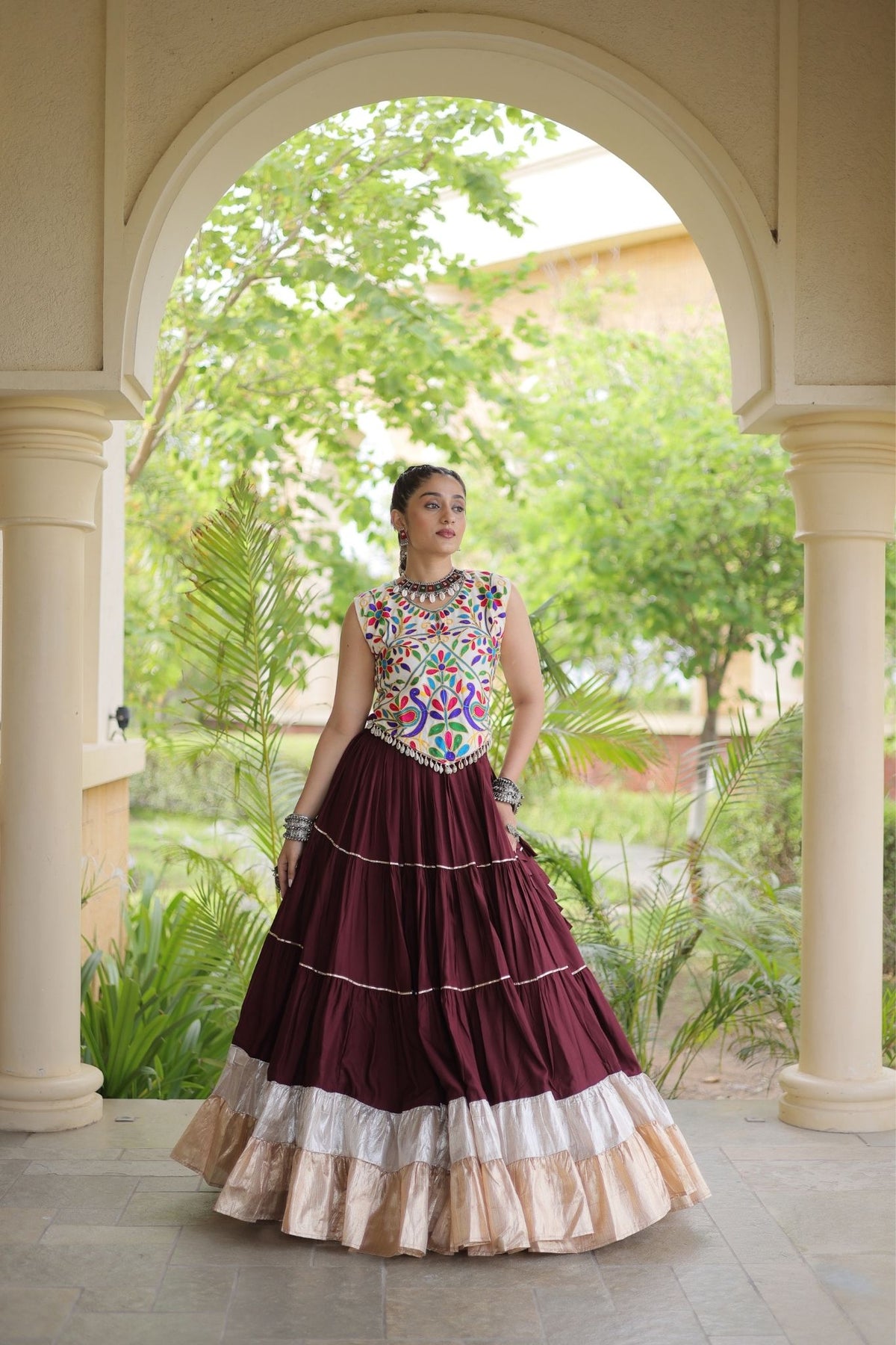 Raasrang Navratri Special Designer Rayon Lehenga Choli