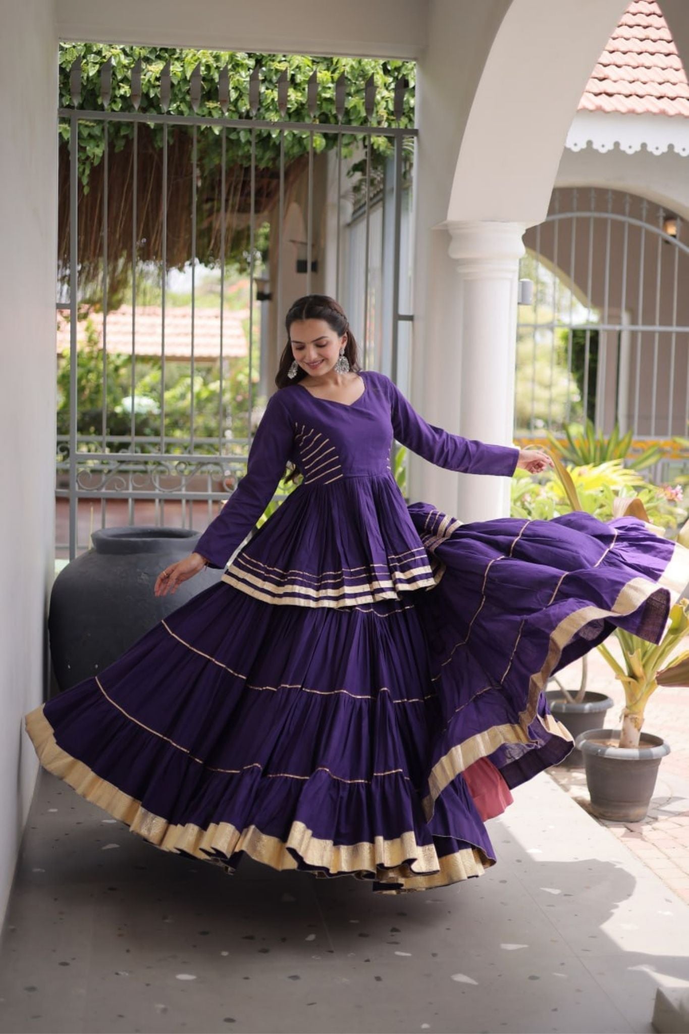 Raasrang Traditional Navratri Special Beautiful Cotton Lehenga Choli