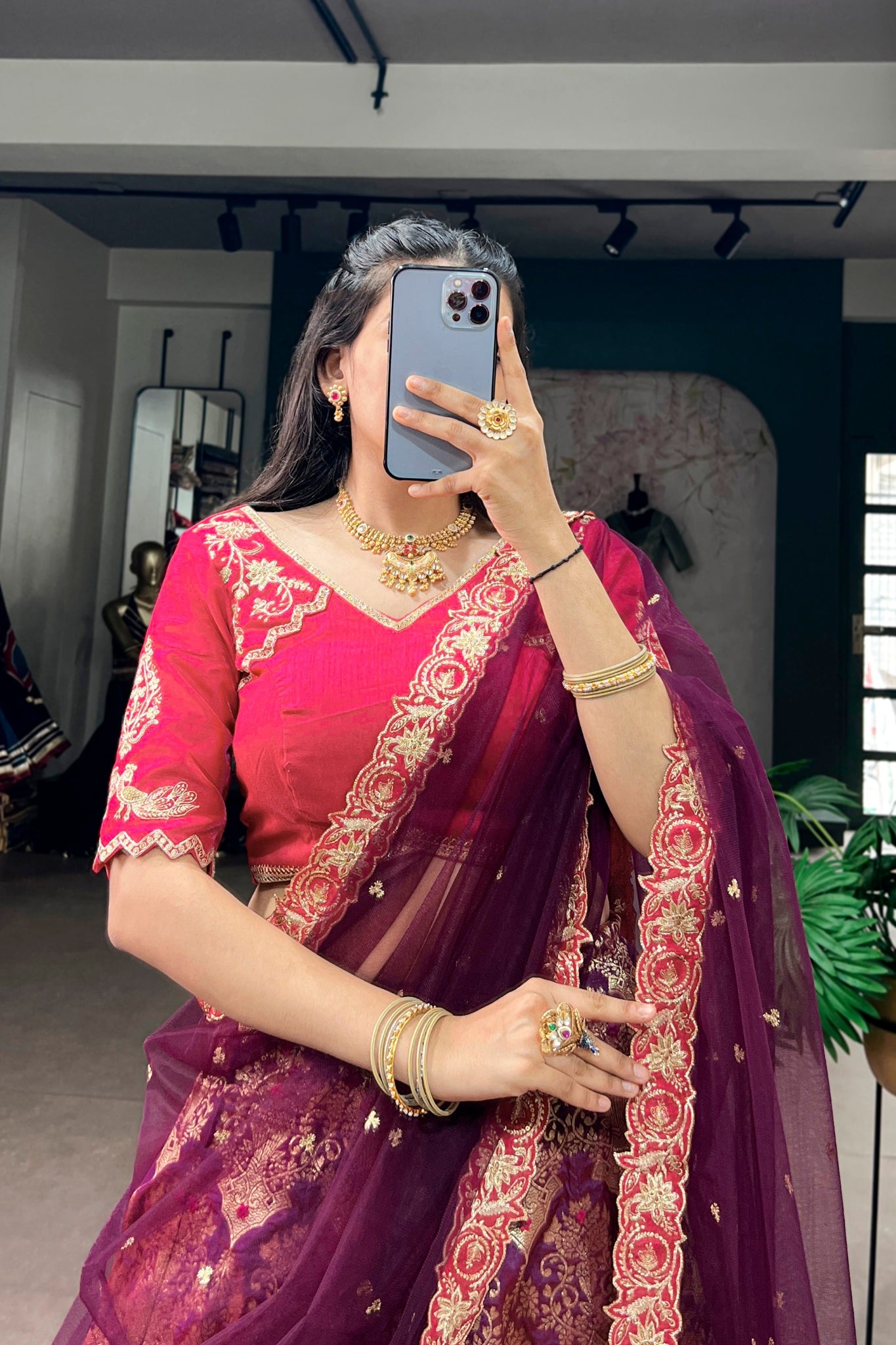 Designer Premium Jacquard Silk Lehenga Choli For Wedding