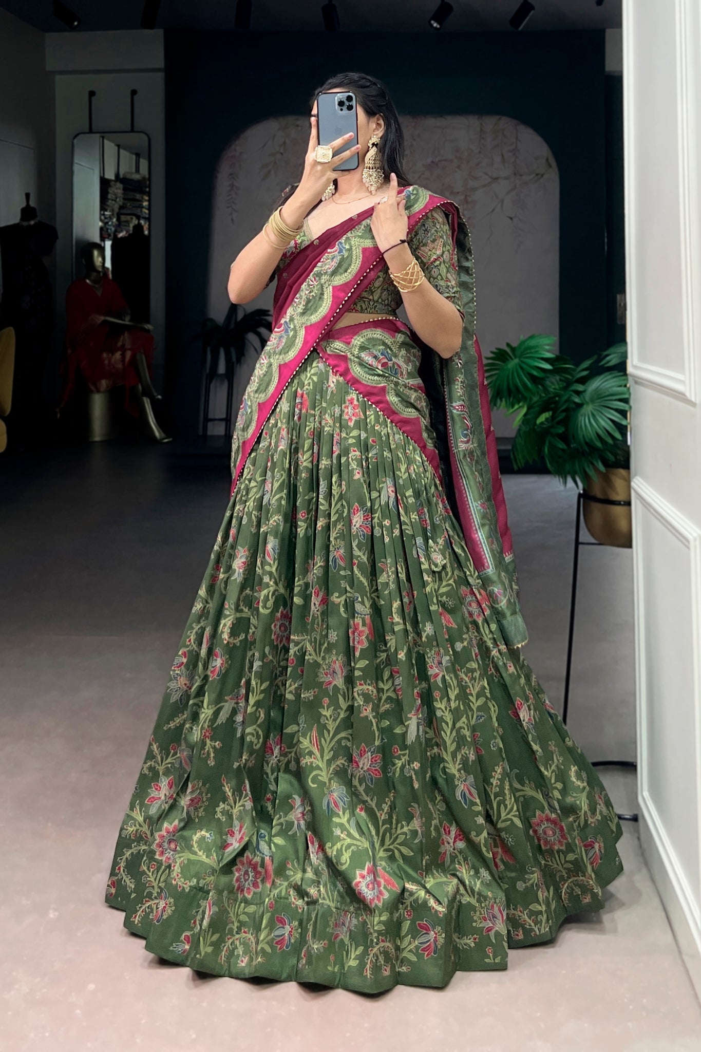 Premium Tasar Silk Lehenga Choli For Women