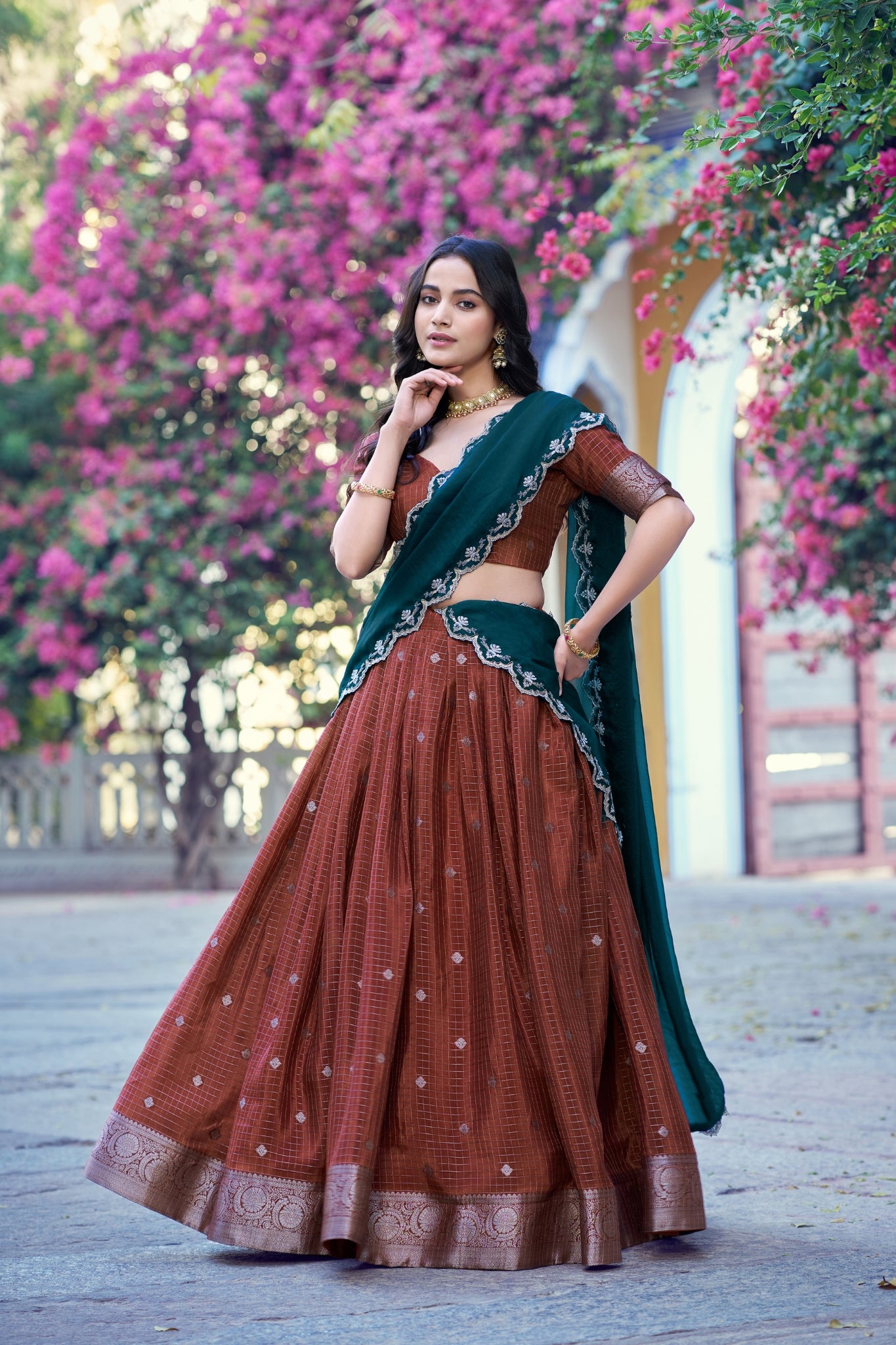 Onam Special Designer Lehenga Choli With Elegant Dupatta