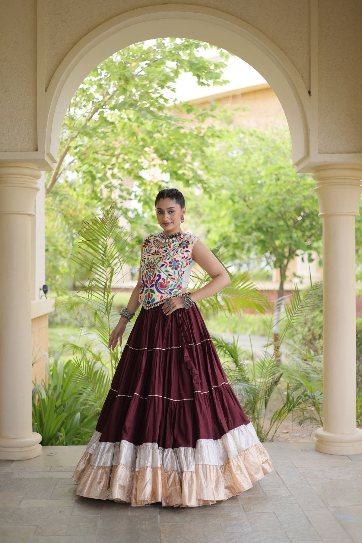 Raasrang Navratri Special Designer Rayon Lehenga Choli