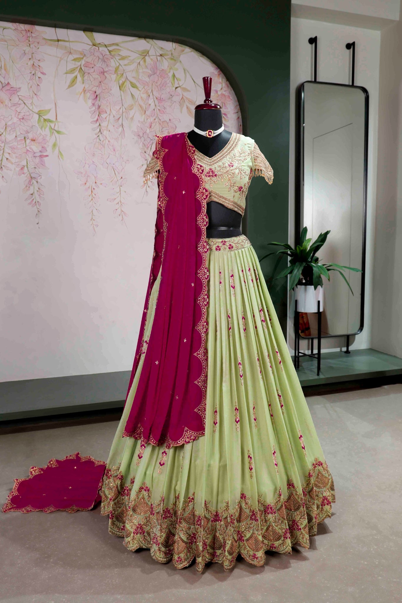 Star Georgette Lehenga Choli Set For Women