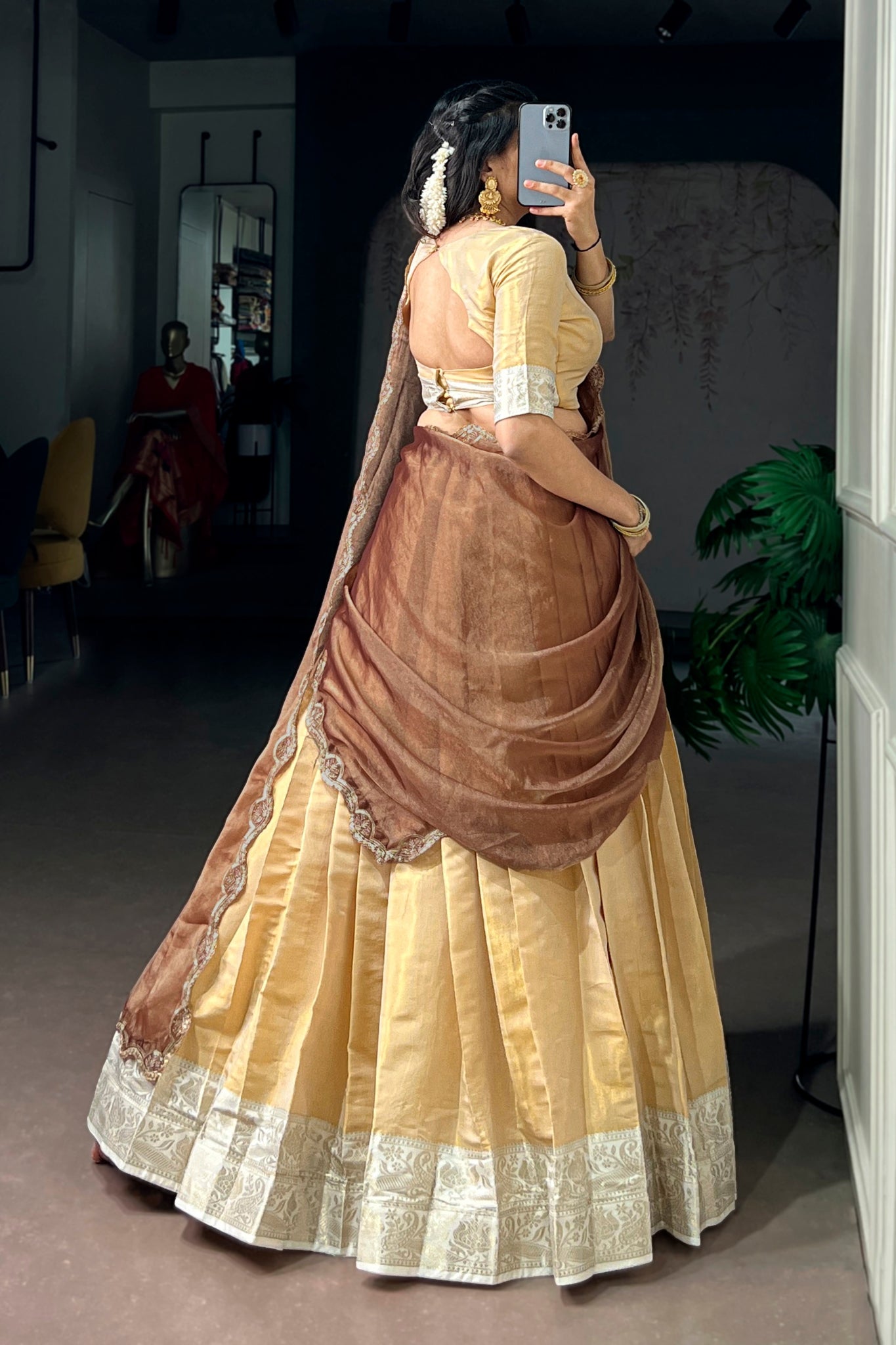 Kanchipuram Silk Wedding And Festive Wear Lehenga Choli For Women