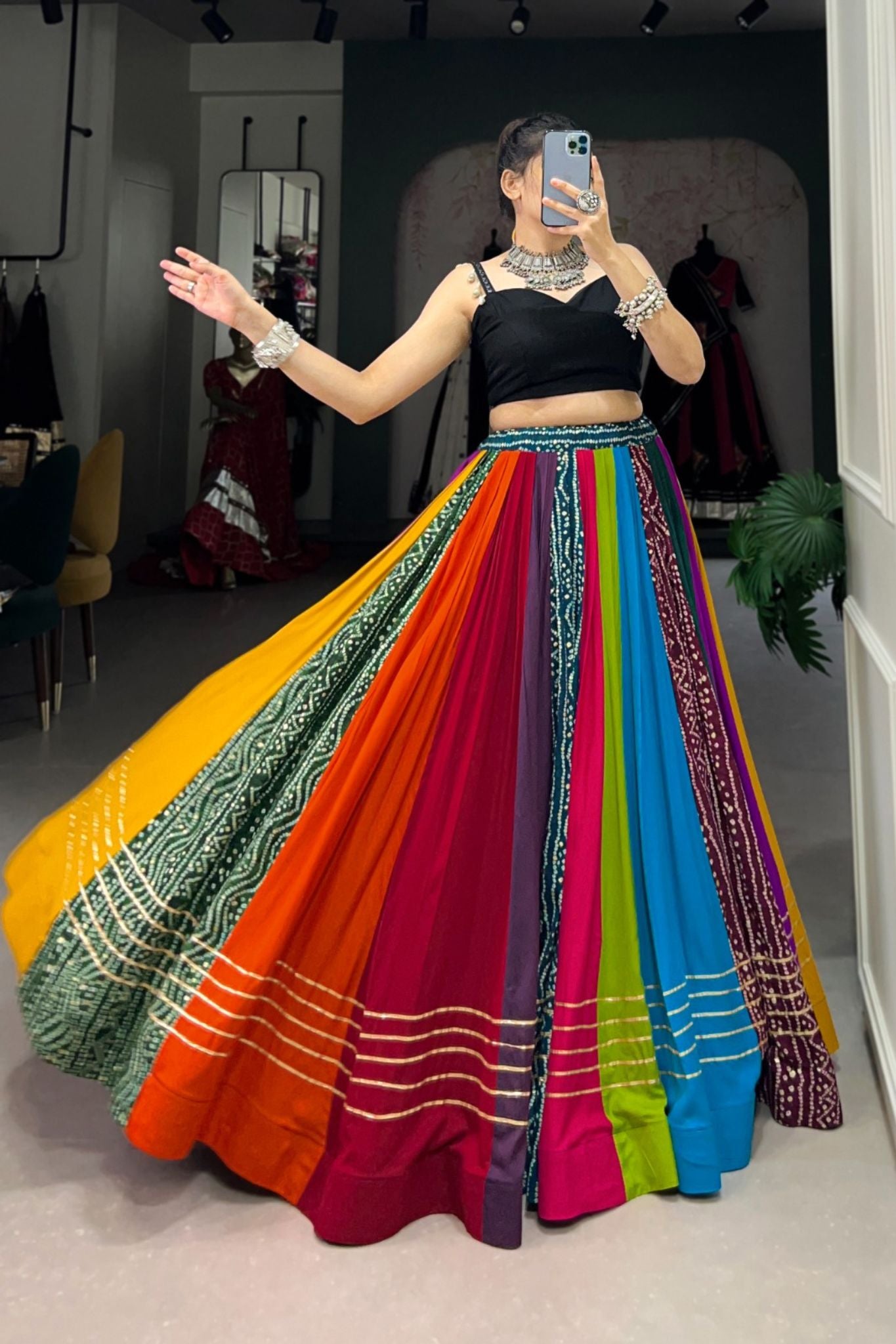 Fancy Multi Color Navratri Lehenga Choli