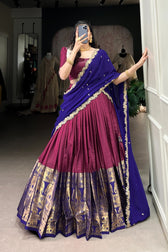 Tarika Narayan Pattu South Indian Lehenga Set