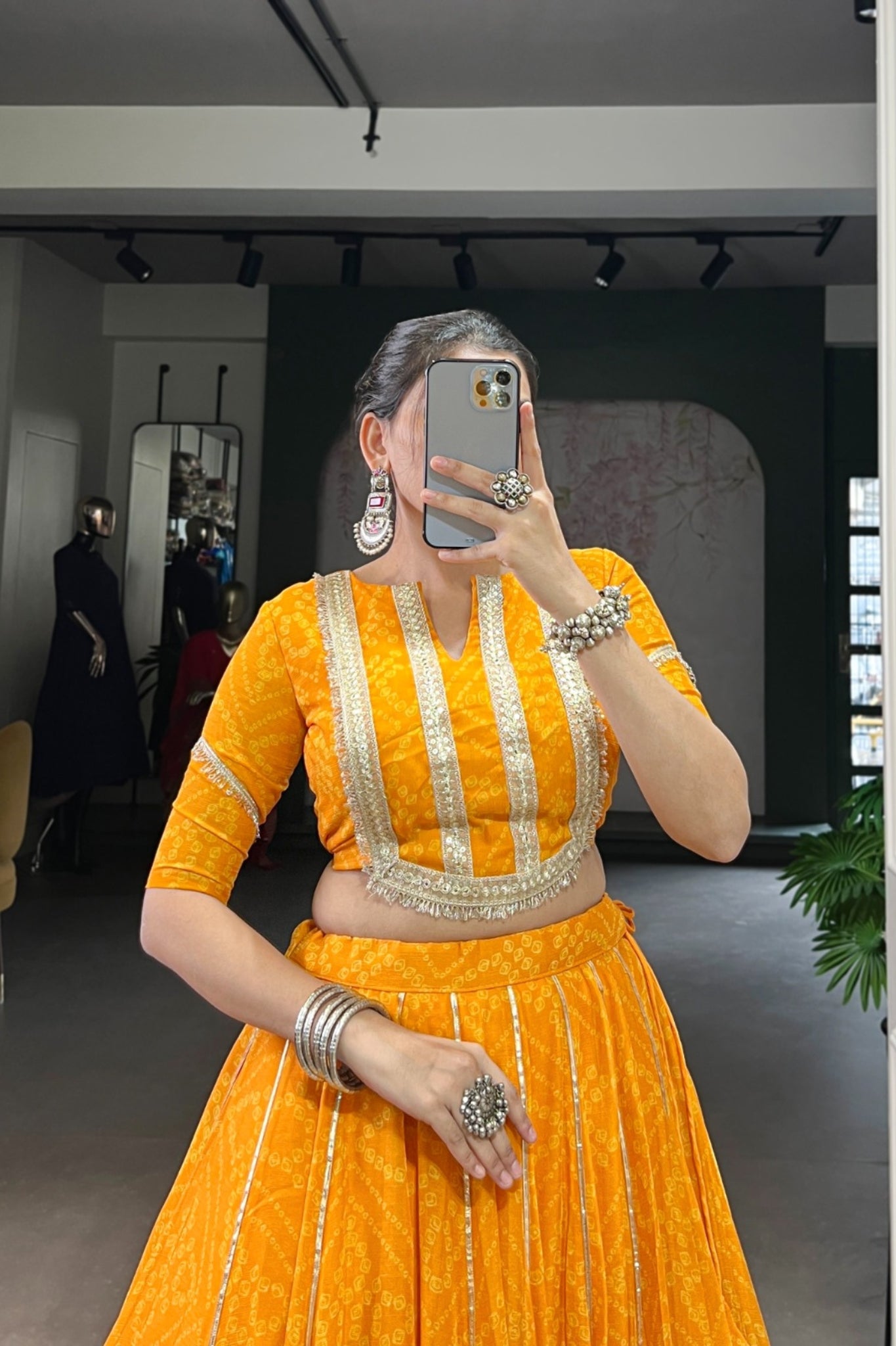 Navratri Special Trending Bandhej Lehenga Choli