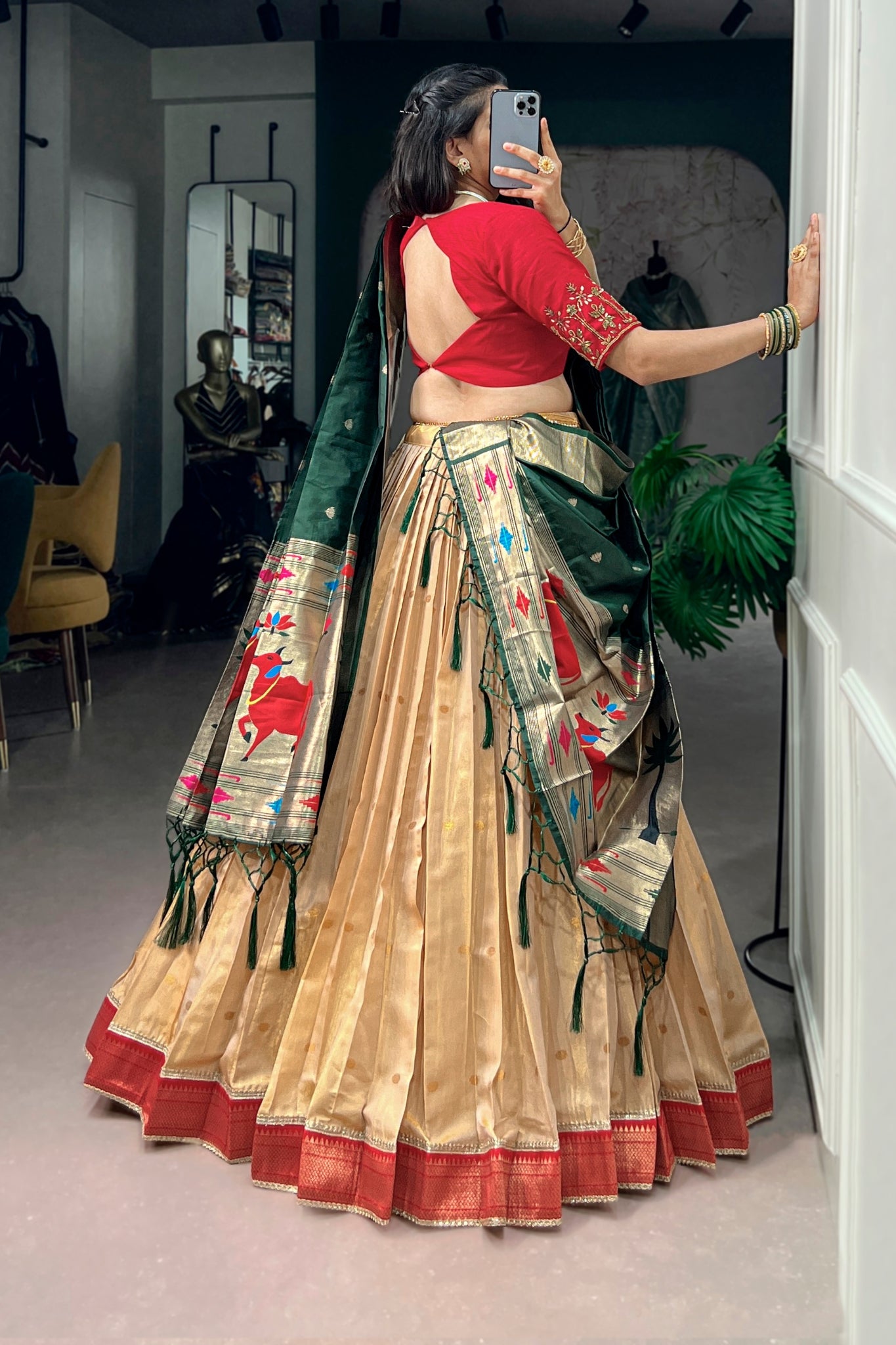 Premium Paithani Lehenga Choli With Elegant Dupatta