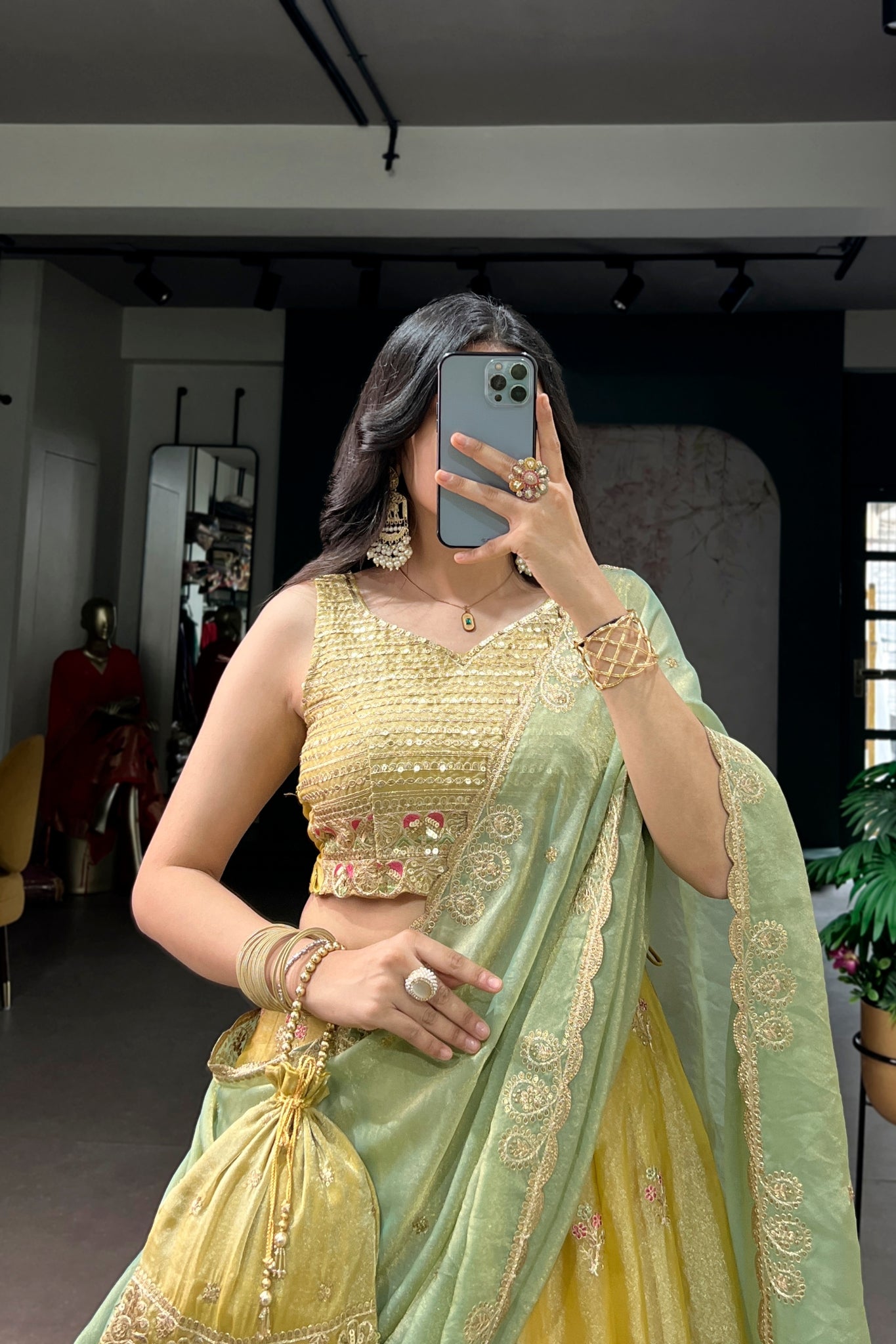 Premium Pastel Embroidered Lehenga Choli With Dupatta For Women